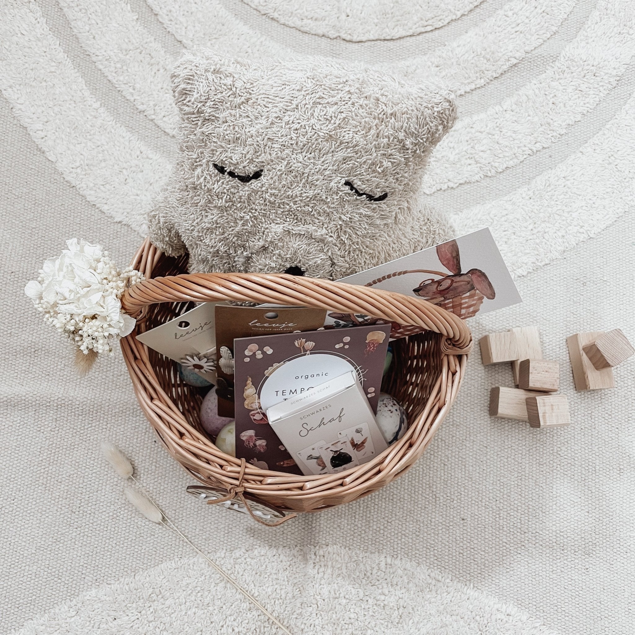 Set Körbchen + Anhänger | Korb | Hasenkopf | 3 Größen – BOLERO - lyllevenn-store