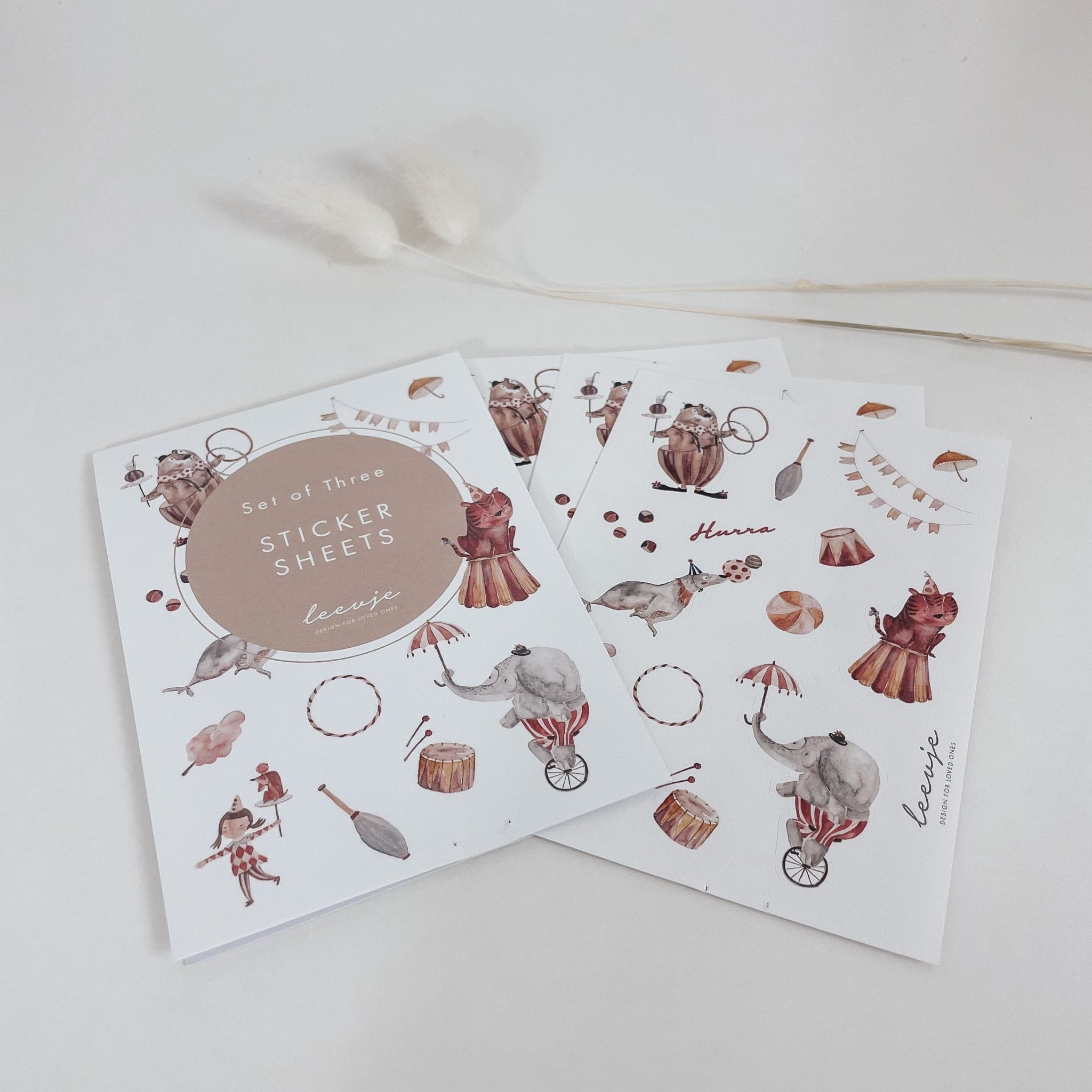 Sticker-Set | Aufkleber - ZIRKUS - lyllevenn-store