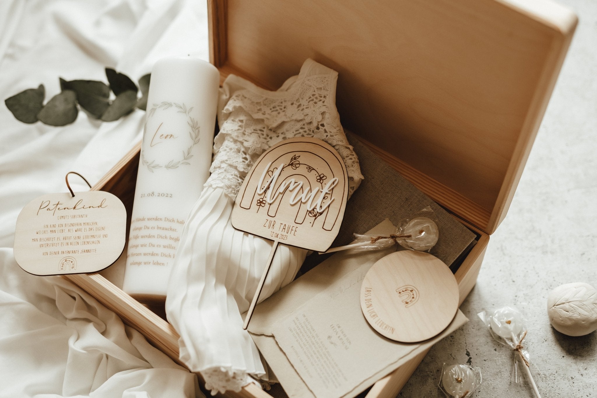 Taufe Caketopper | Kuchenstecker | Regenbogen | Dekoration Taufe Konfirmation Kommunion | Tortendekorstion | Torte - lyllevenn-store