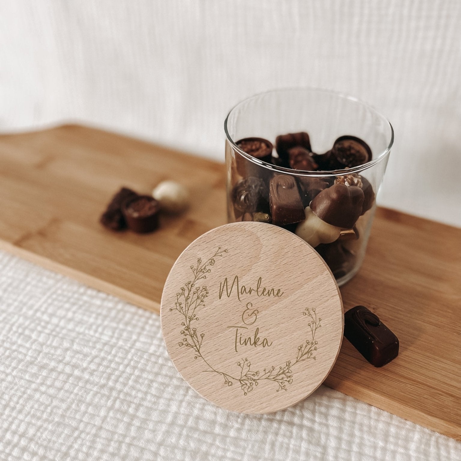 Vorratsglas, Blumen Kränze, Gast Geschenk, Hochzeitsgeschenk - HOCHZEIT - lyllevenn-store