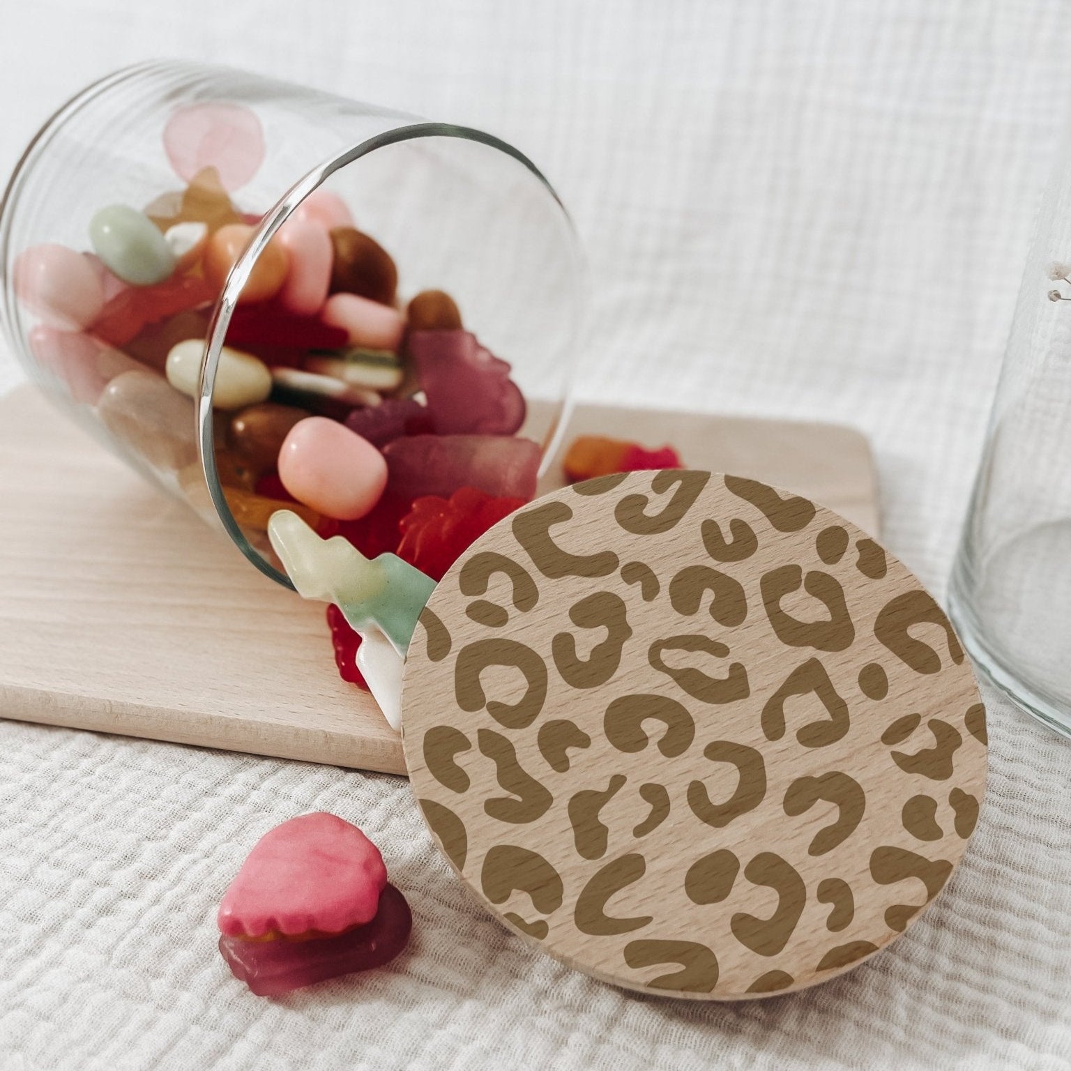Vorratsglas, Geschenk Freundin, Leo-Look, Muster Design, Aufbewahrung – LEOPARD | KARIERT - lyllevenn-store