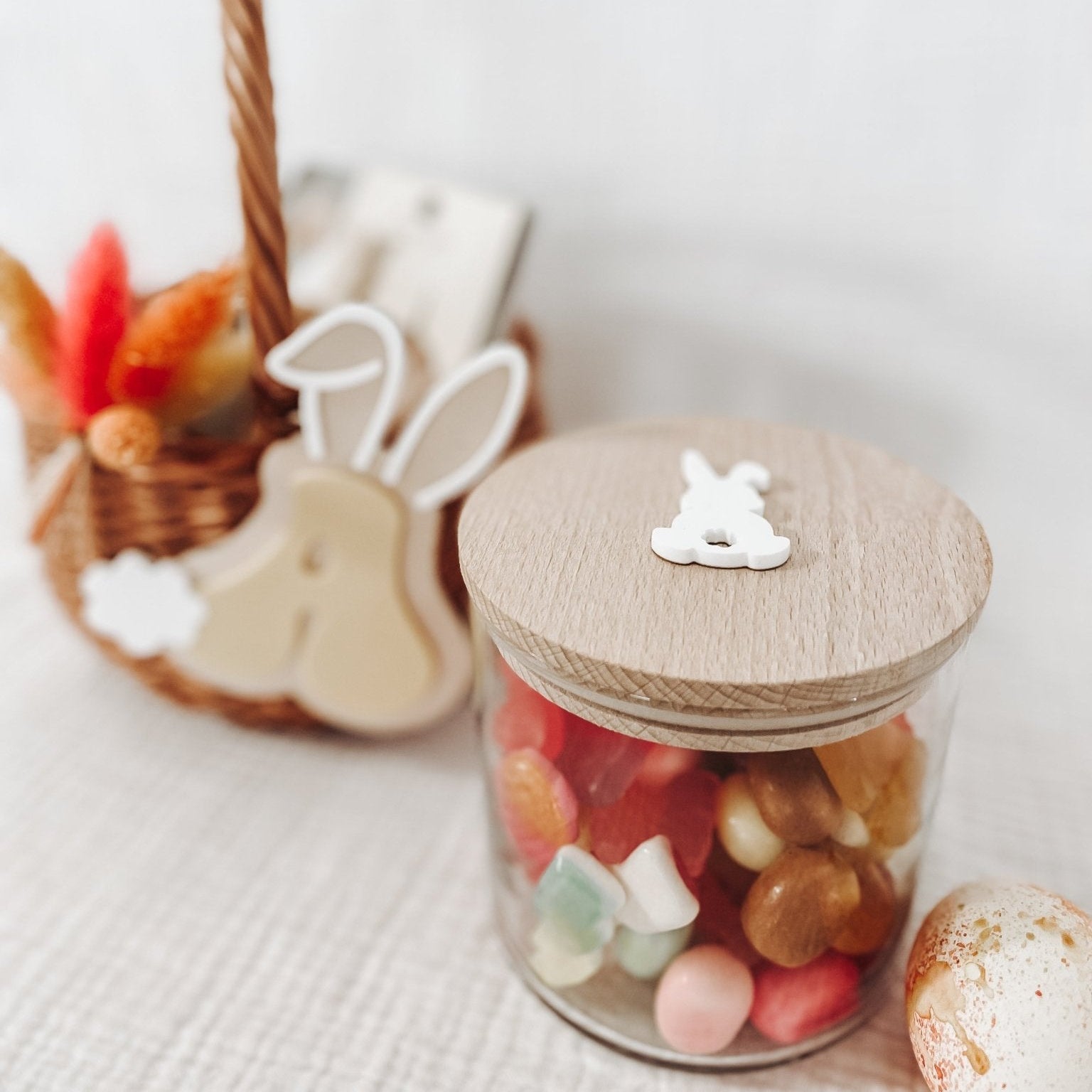 Vorratsglas Hase, Geschenk Kinder, Osterhase, Osternest, Aufbewahrung – OSTERN - lyllevenn-store