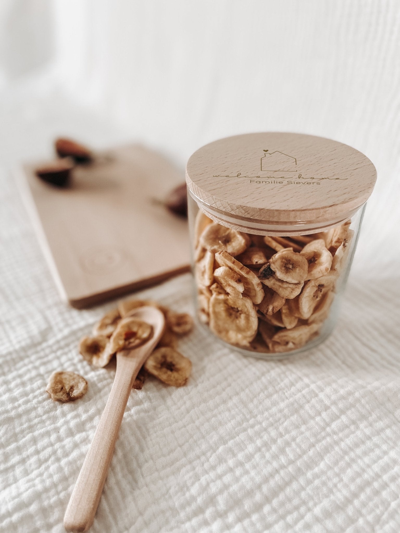 Vorratsglas, Welcome home, Glas personalisiert, Geschenk - WILLKOMMENSGESCHENK - lyllevenn-store