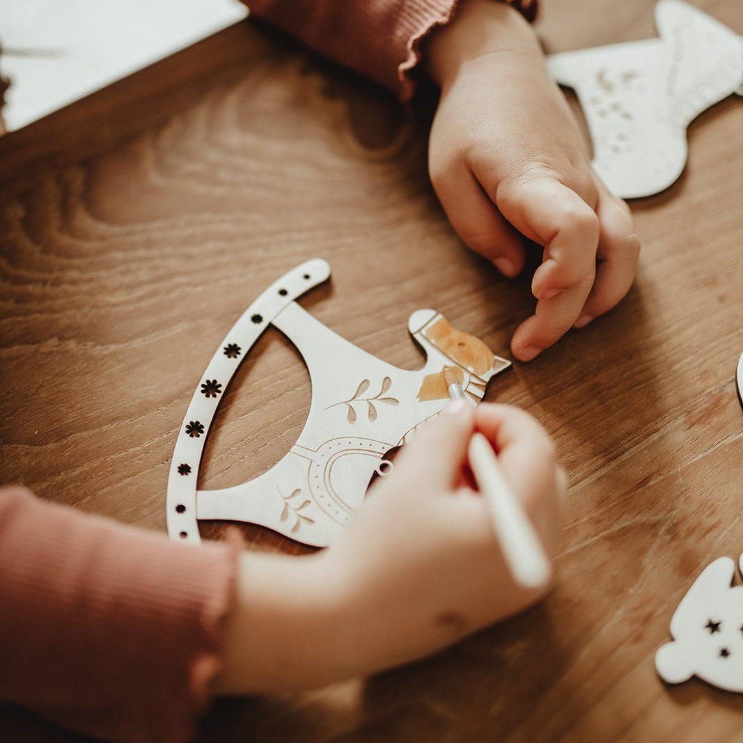 Weihnachtsanhänger | Baumschmuck | Christmas Ornaments | kreative DIY Anhänger zum Ausmalen für Kinder - SET - lyllevenn-store