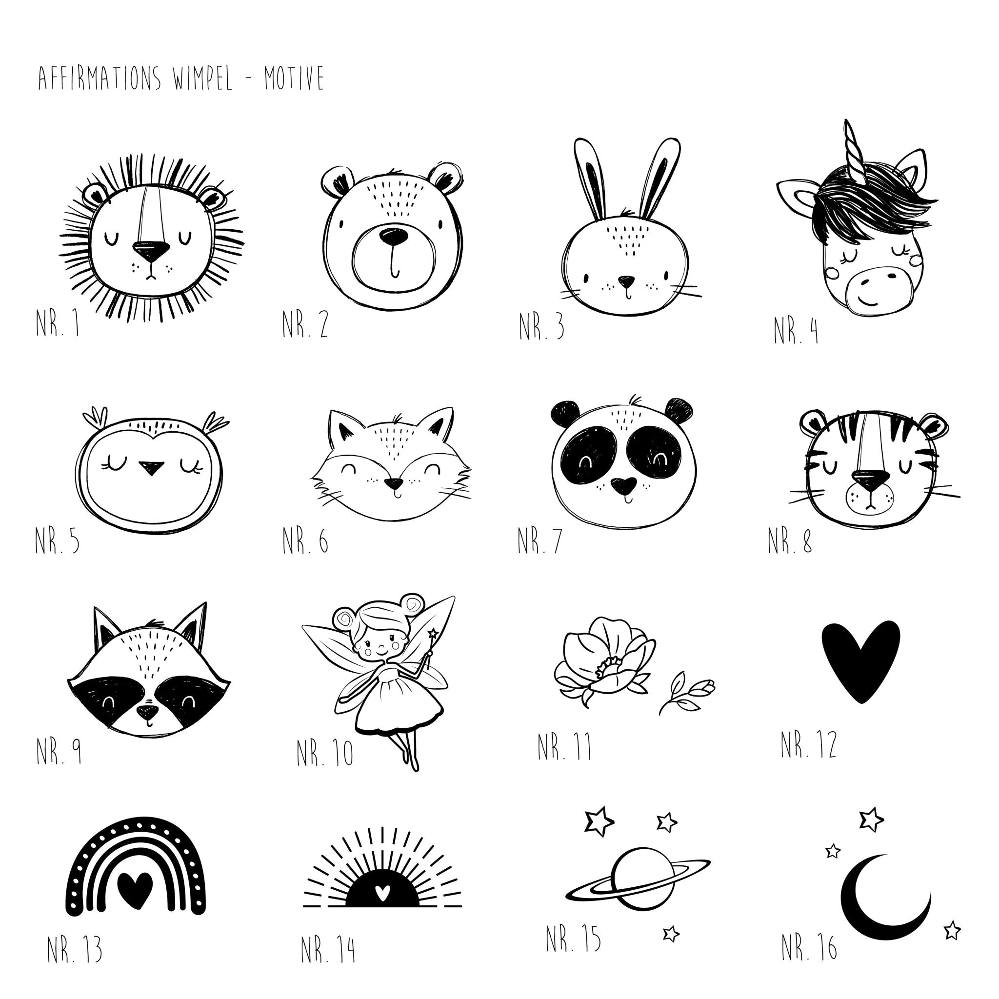 Wimpel | Mutmacher | positive Glaubenssätze | Holzschild – MOTIVE - lyllevenn-store