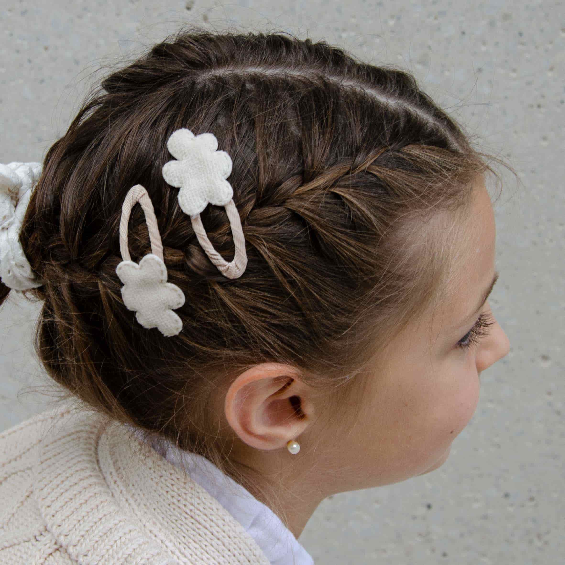 Haarspangen - Teddyplüsch Wolken