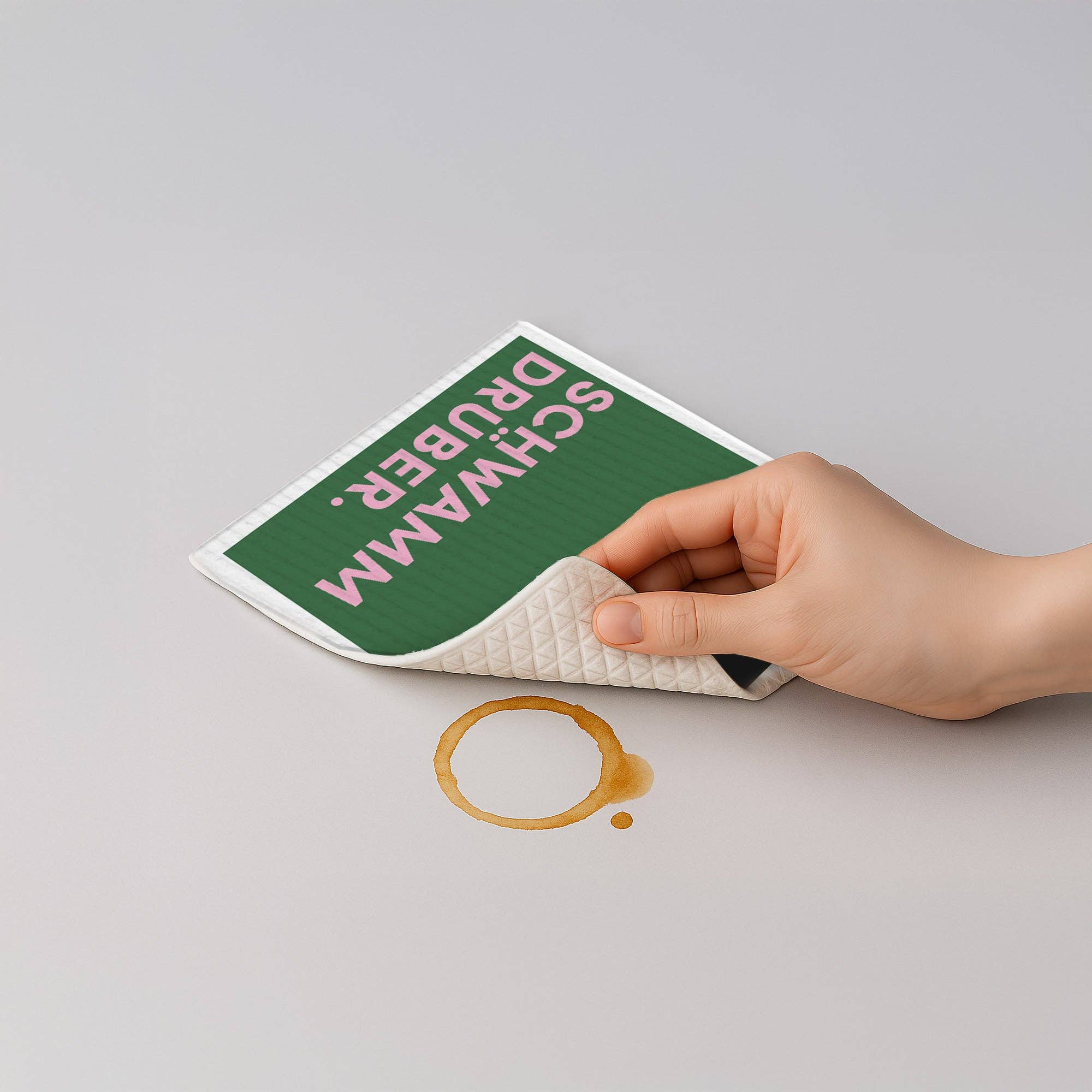 Schwammtuch, Spruch „Schwamm drüber“ – Nr. 12