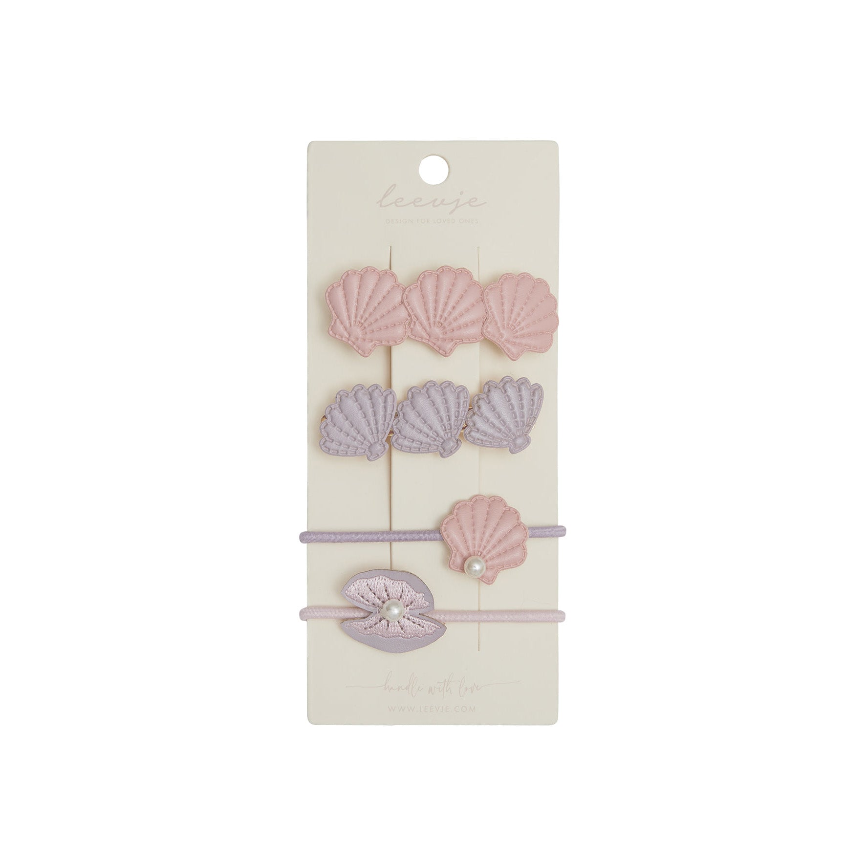 Haarspangen 'french hairclips' – Muschel Mix