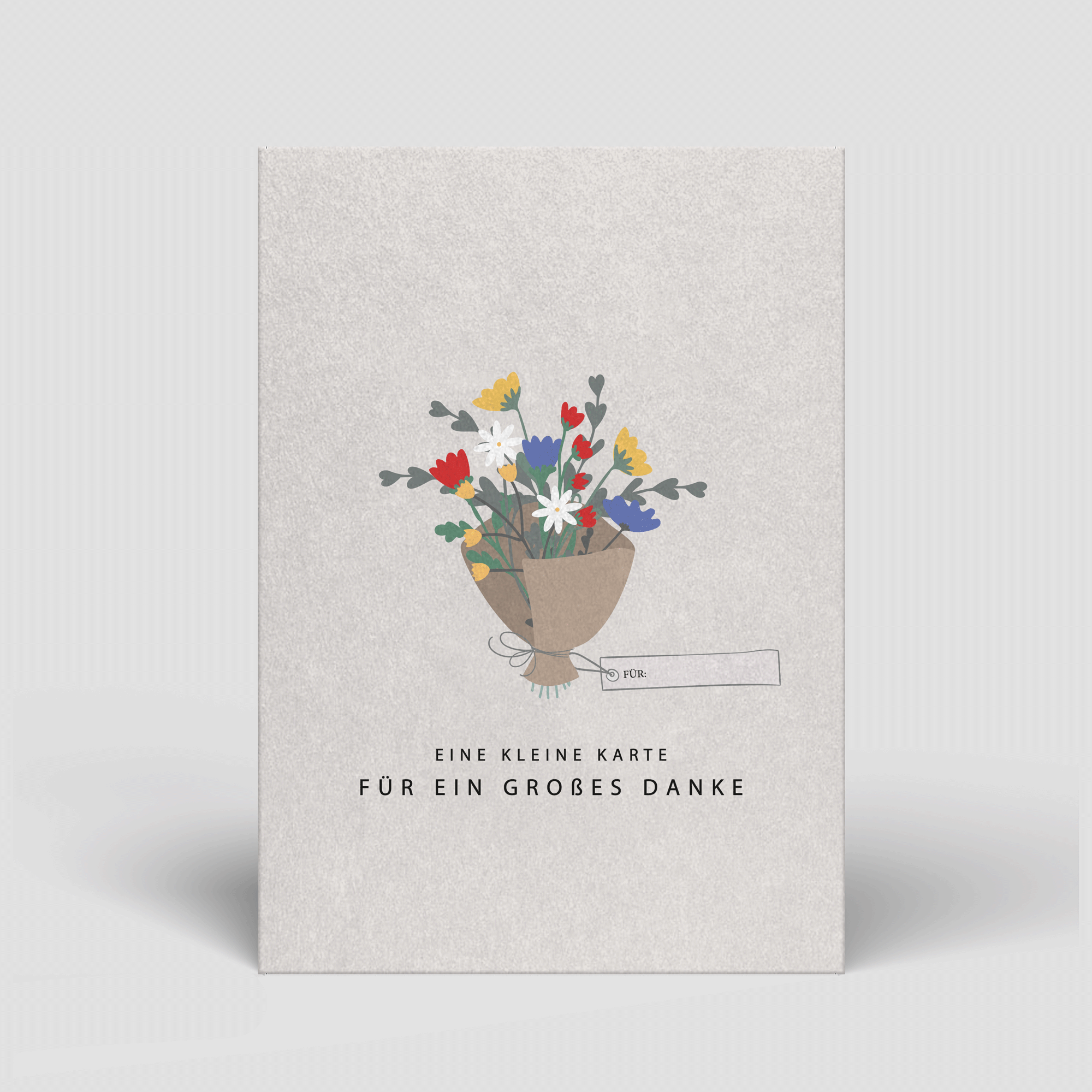Postkarte „Ein großes Danke“ – nachhaltig & liebevoll illustriert