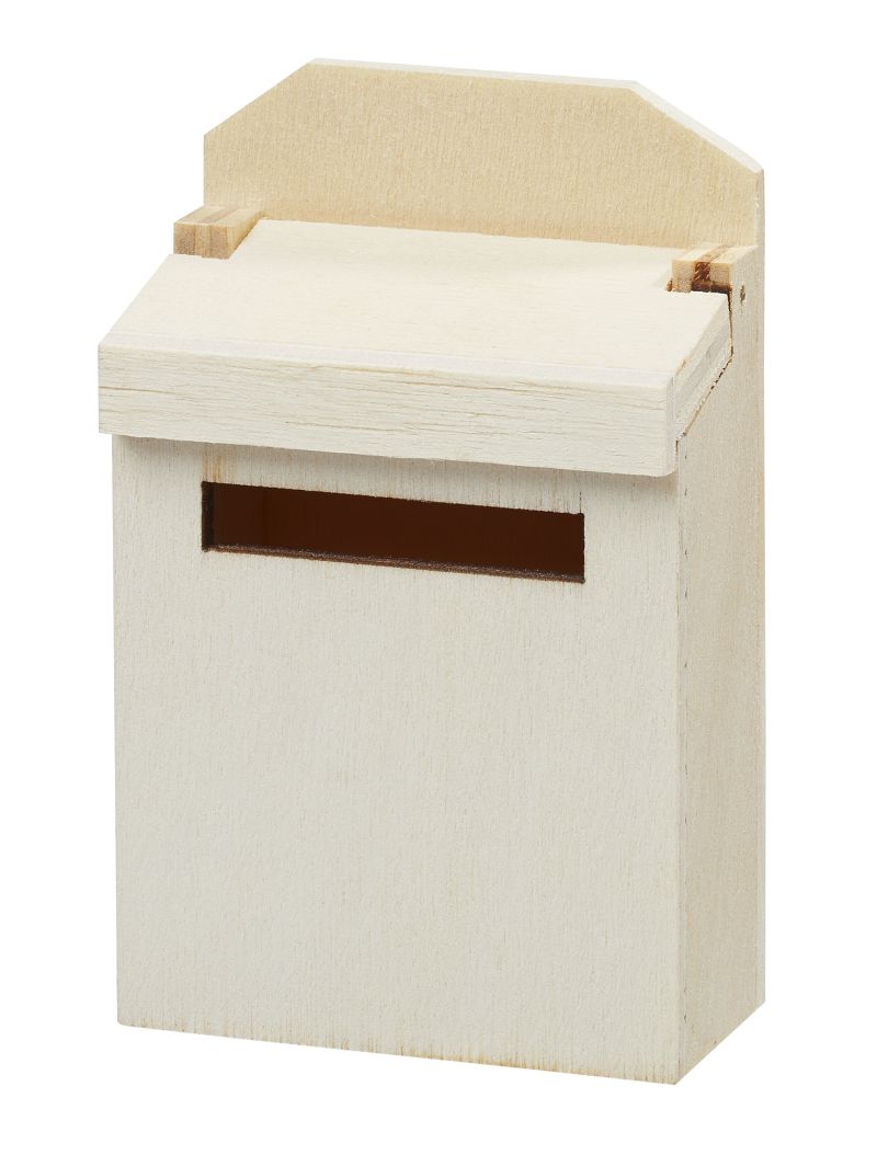 Mini Briefkasten groß natur – für Wichtelpost
