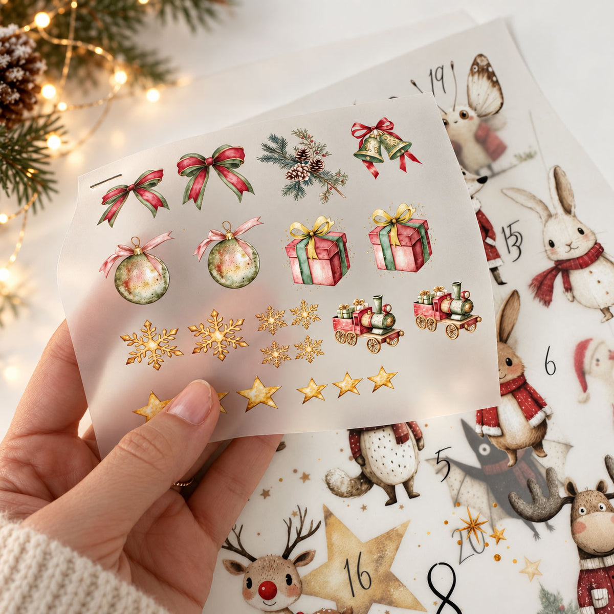 Adventskalender zum Befüllen – Bügelbilder 1–24