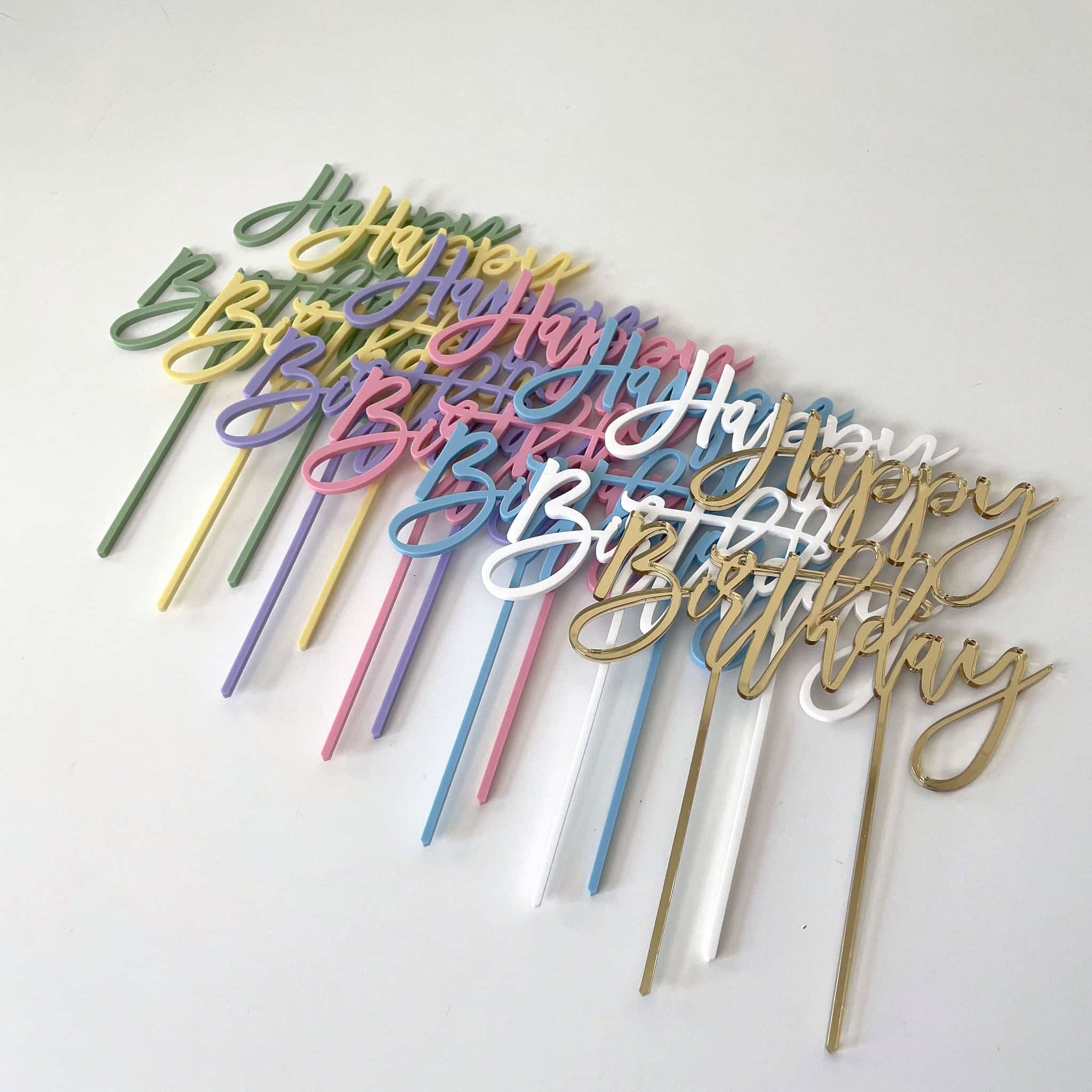 Cake Topper Happy Birthday bunt