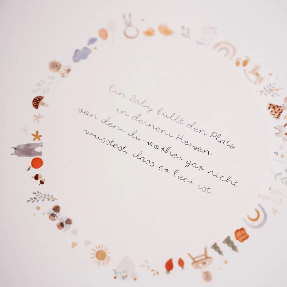 Erinnerungsbuch an meine Schwangerschaft – Meilensteine & Babybauch