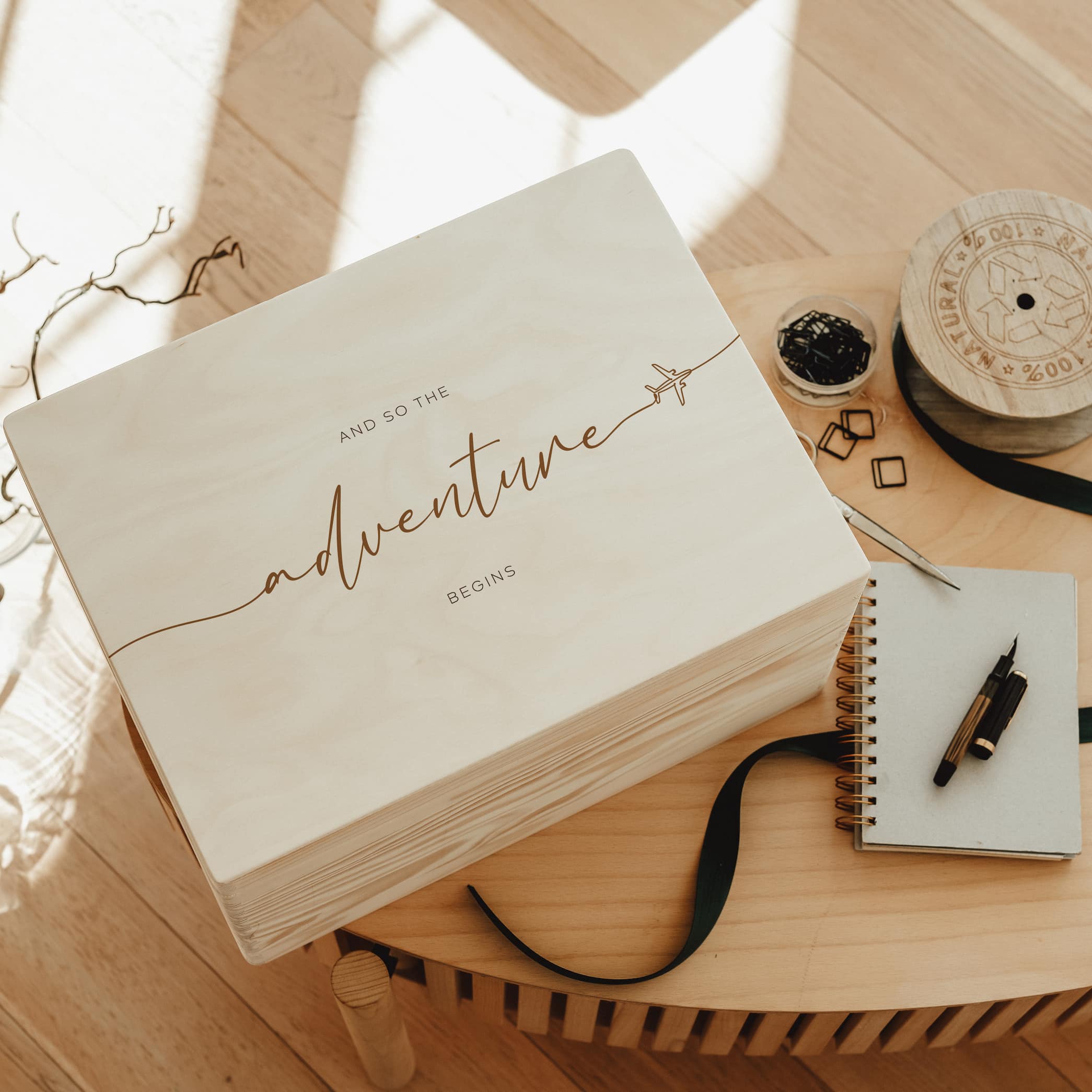 Erinnerungskiste Adventure personalisiert | Erinnerungsbox für Reisen & besondere Momente