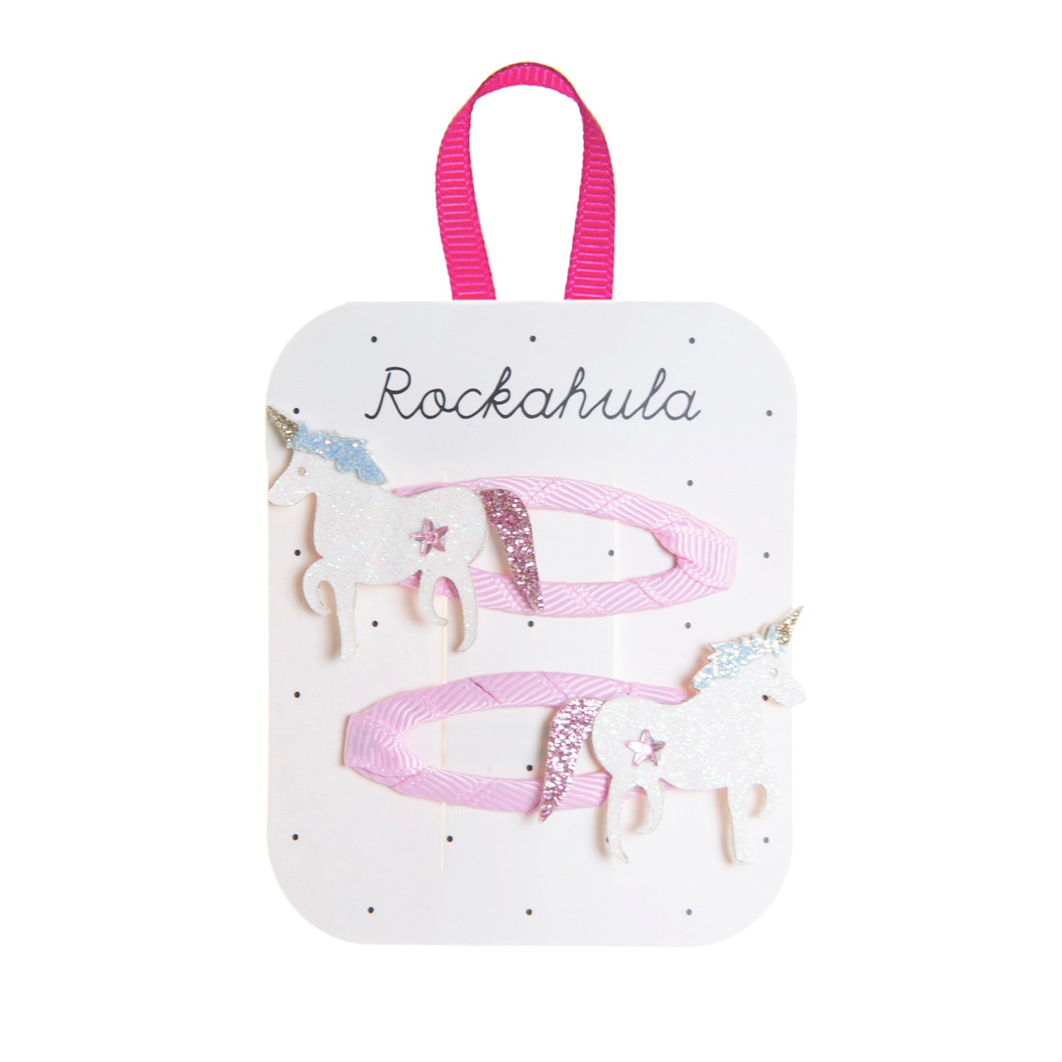 Haarspangen Einhorn Rosa-Lila – Magischer Glitzer für kleine Einhorn-Fans