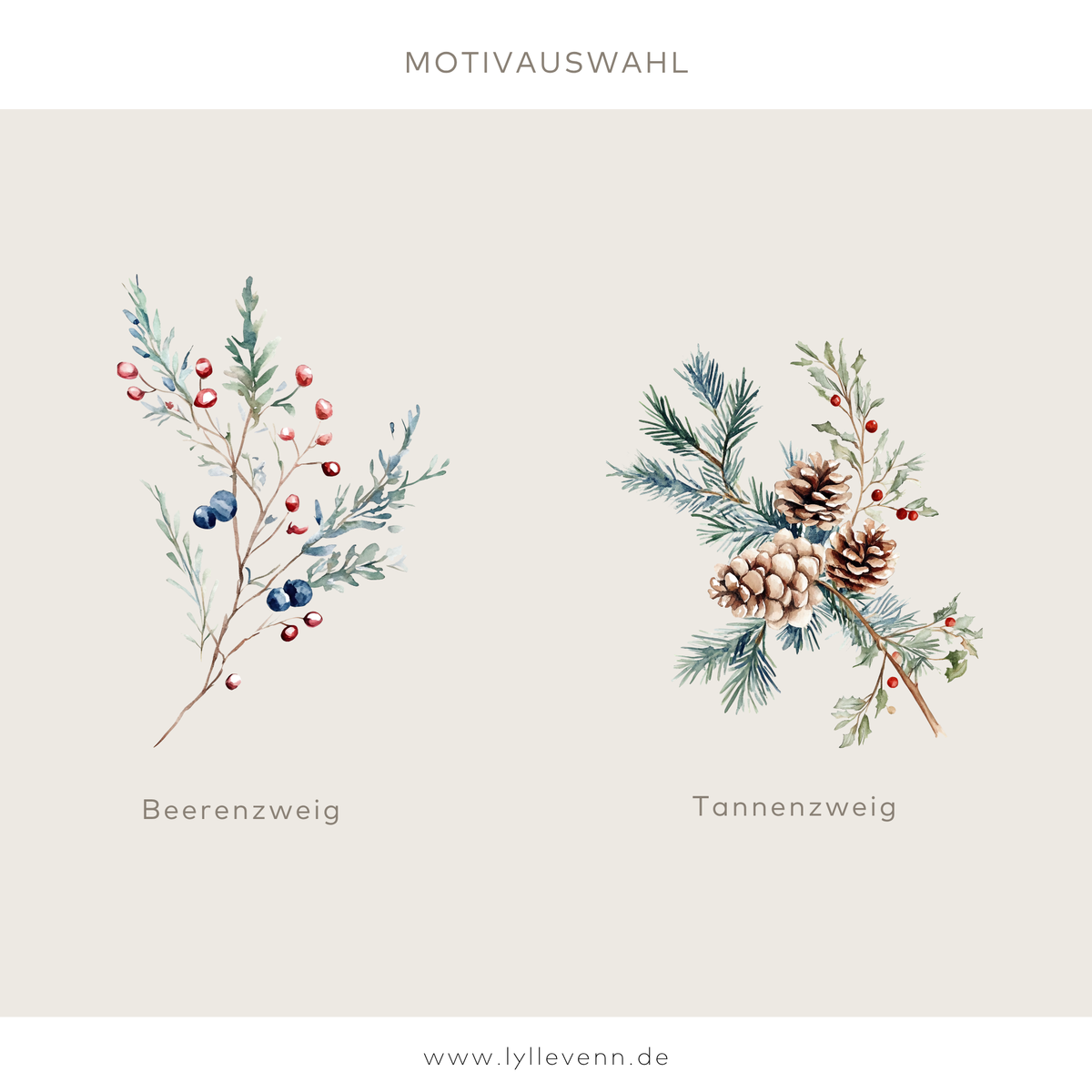 Erinnerungskiste Holz personalisiert - Zweige