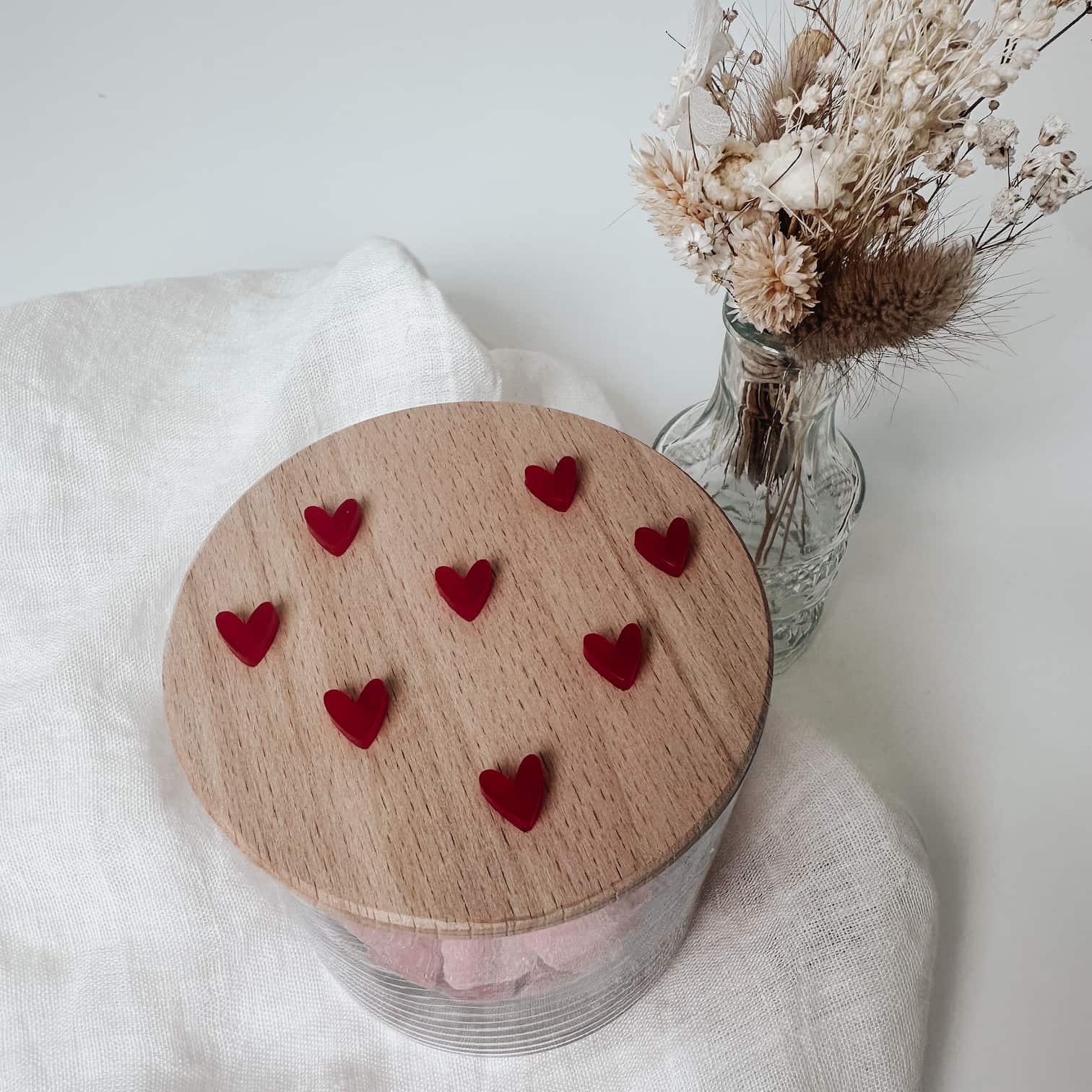 Personalisiertes Vorratsglas - 3D Herz