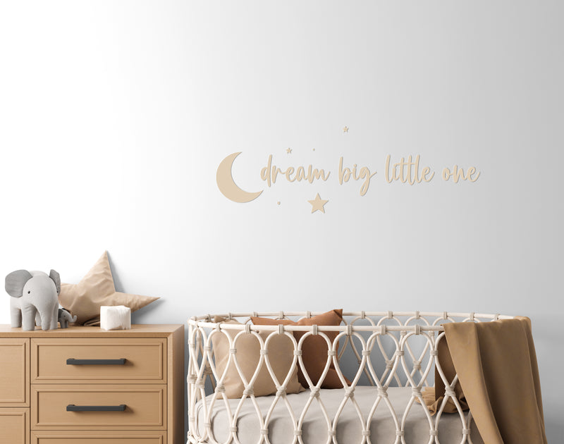 dream big little one- XXL Spruch | 3D Schriftzug | Wandschriftzüge | Kinderzimmer - lyllevenn-store
