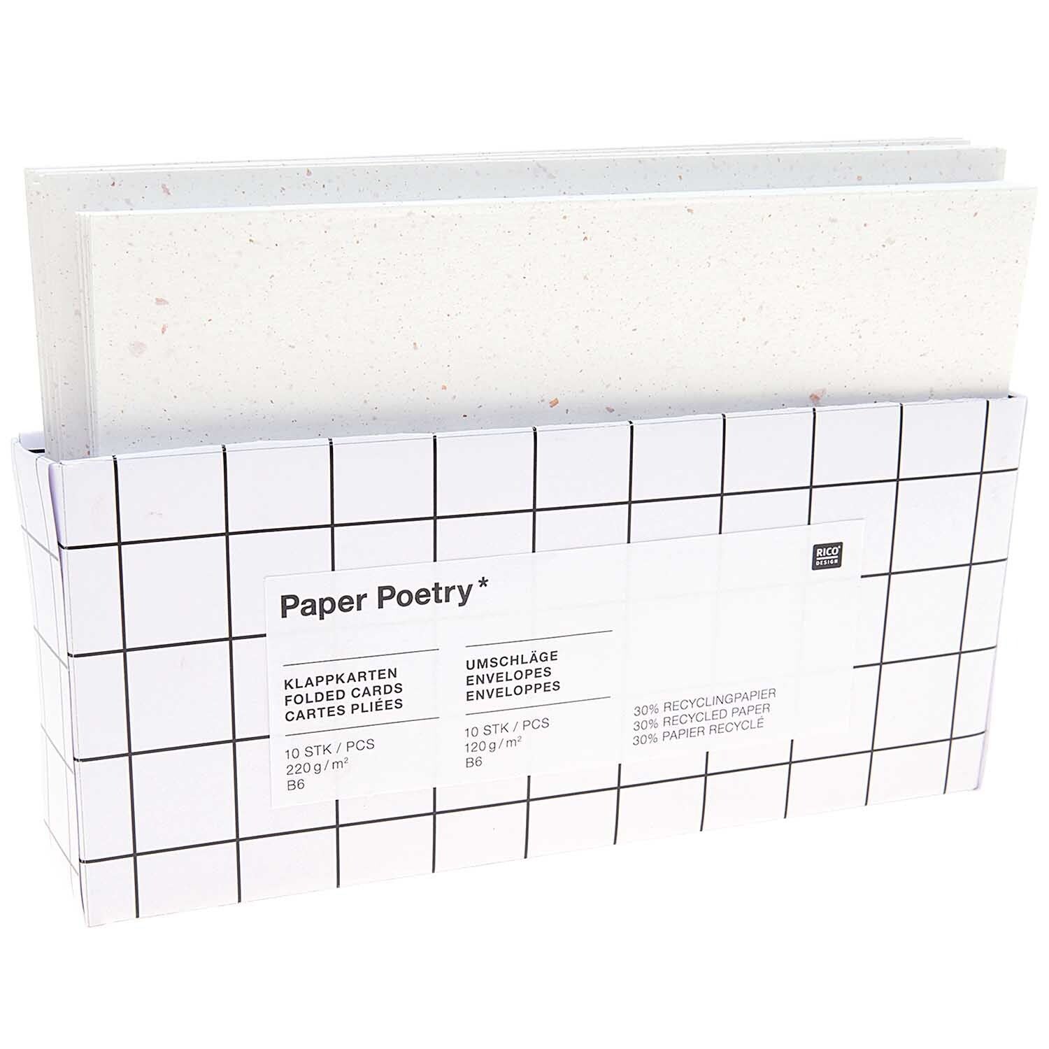 Klappkarten Paper Poetry B6 – DIY