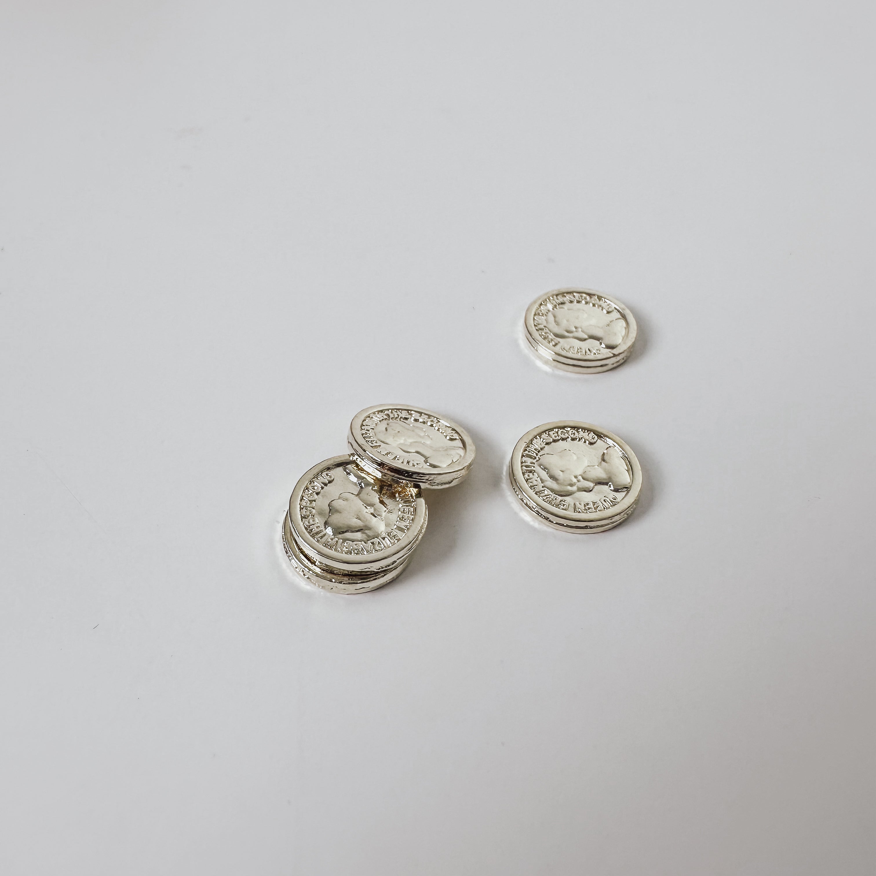 Mini Goldmünzen 5er Set – Wichtel Zubehör für kleine Schätze