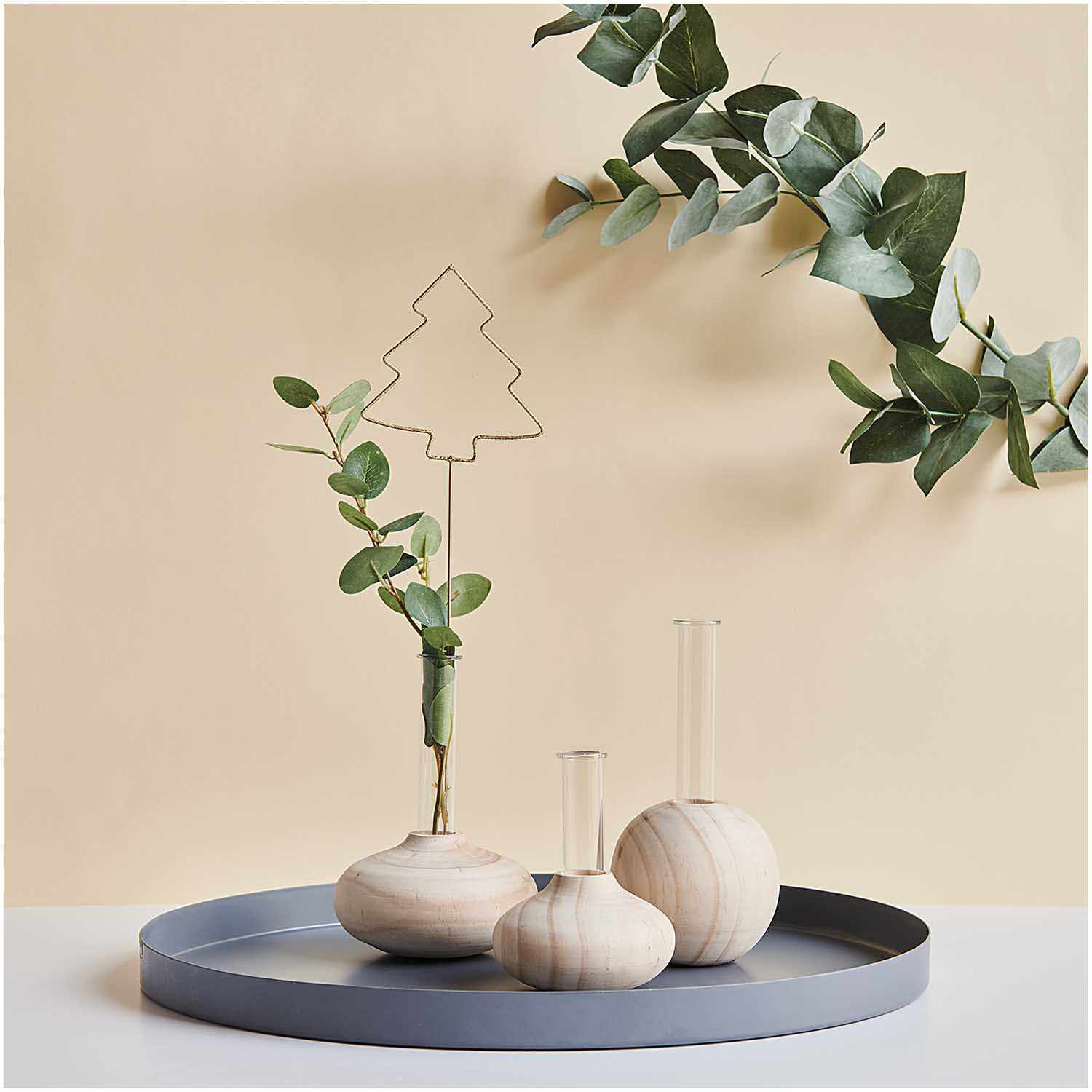 Picker Tannenbaum Glitter-silber