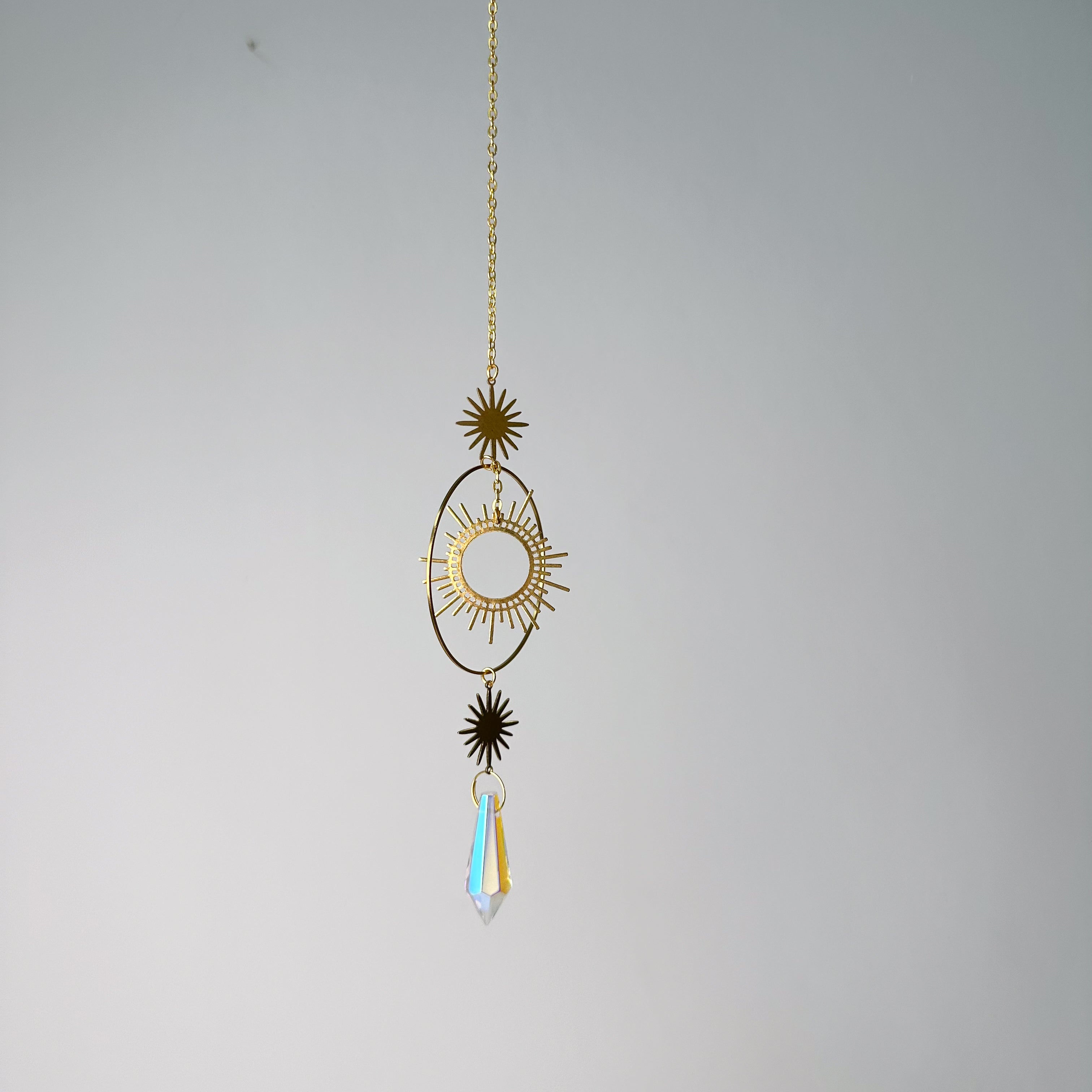 Sonnenfänger - handgemacht aus Metall mit Kristall