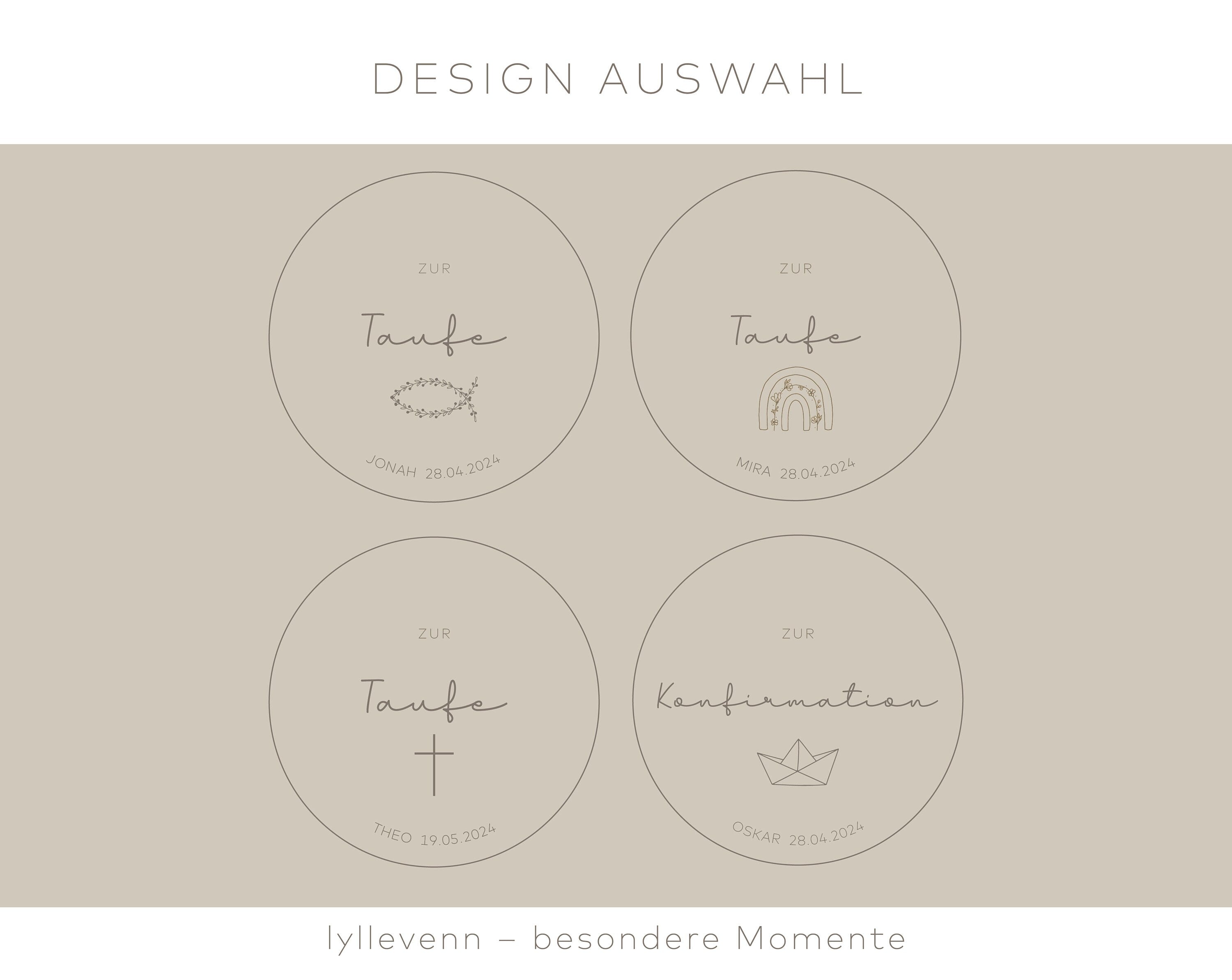 Personalisiertes Vorratsglas - zur Taufe, Kommunion & Konfirmation