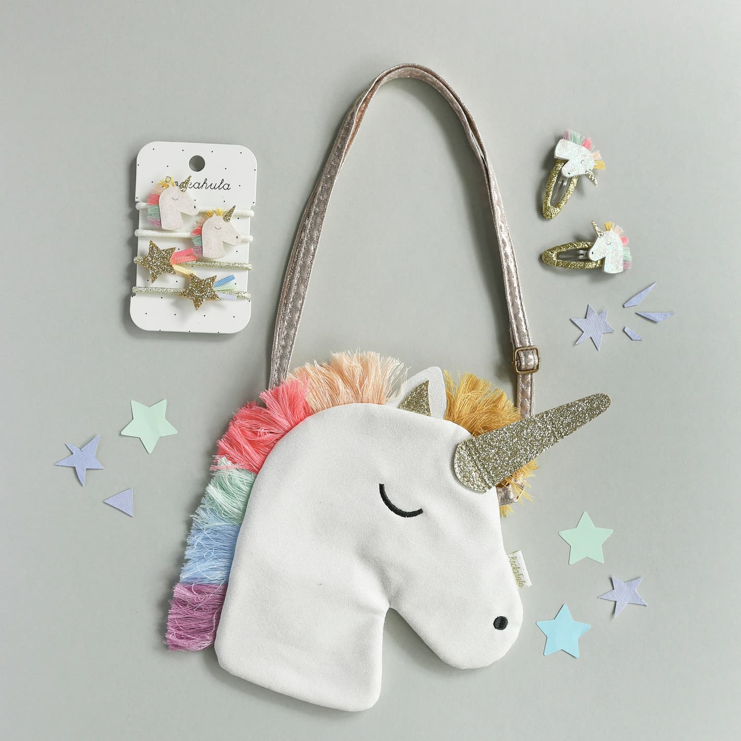 Handtasche Einhorn Taschen Handtasche Einhorn Plüsch-Umhängetasche