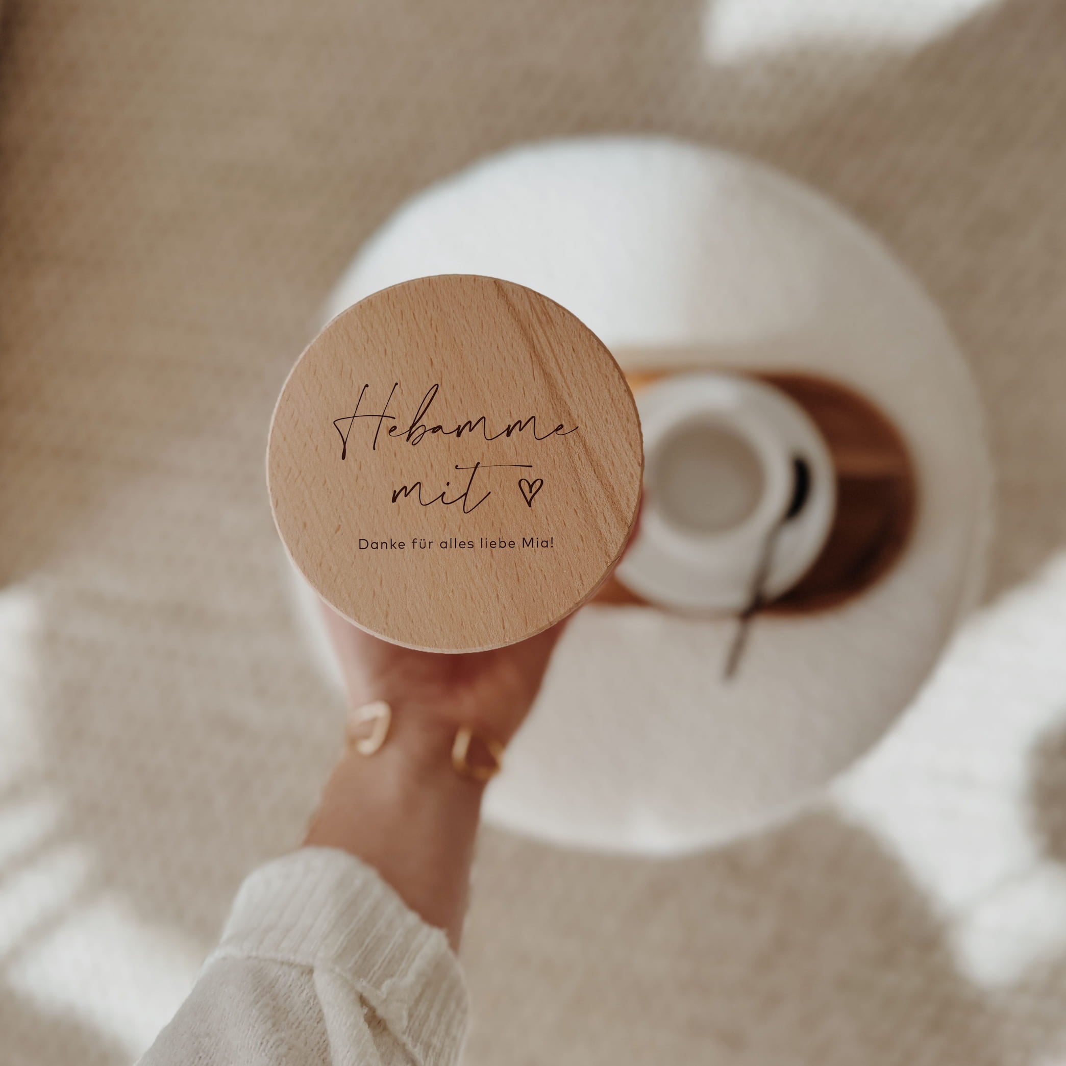 Personalisiertes Vorratsglas - für Hebammen