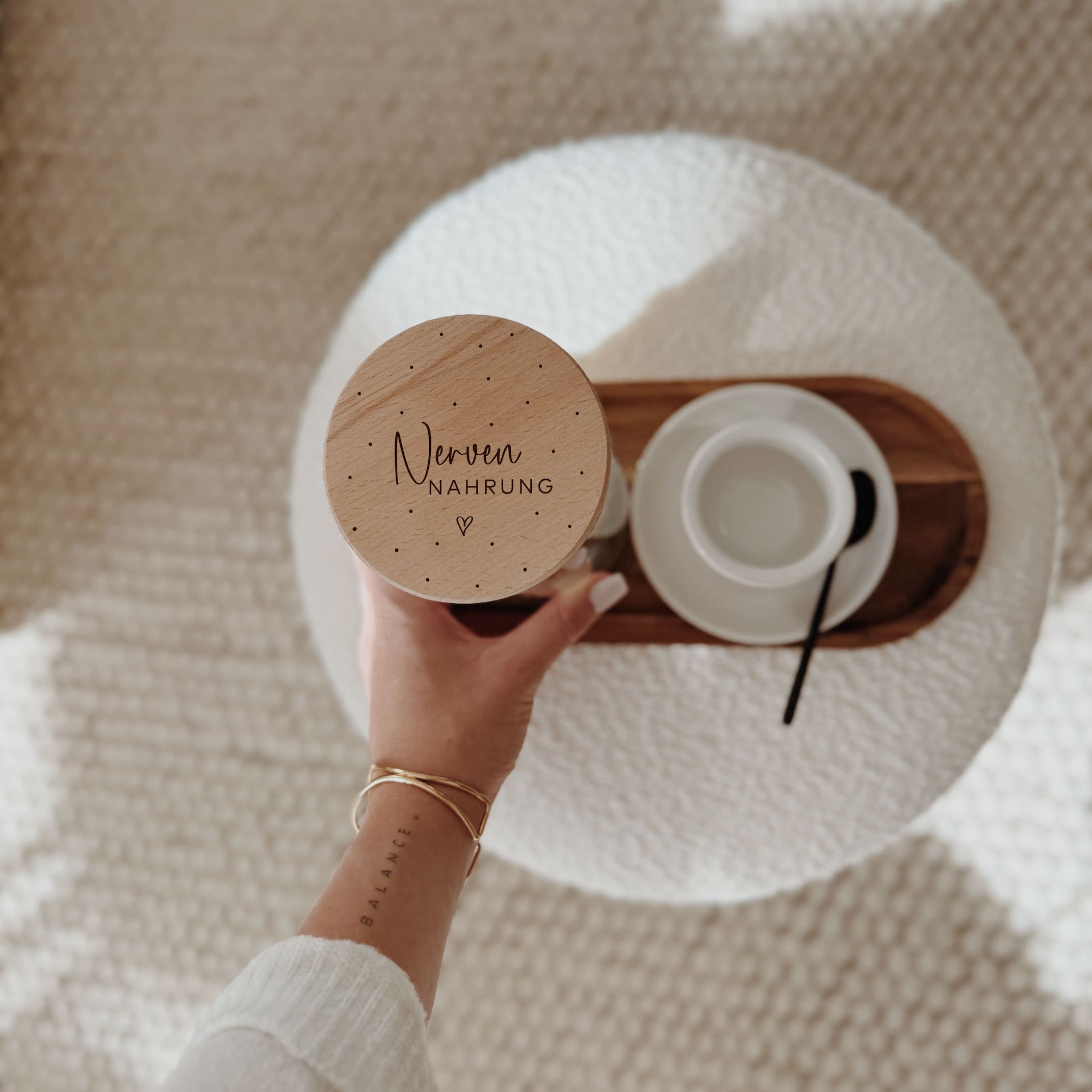 Personalisiertes Vorratsglas – Nervennahrung & Little Things