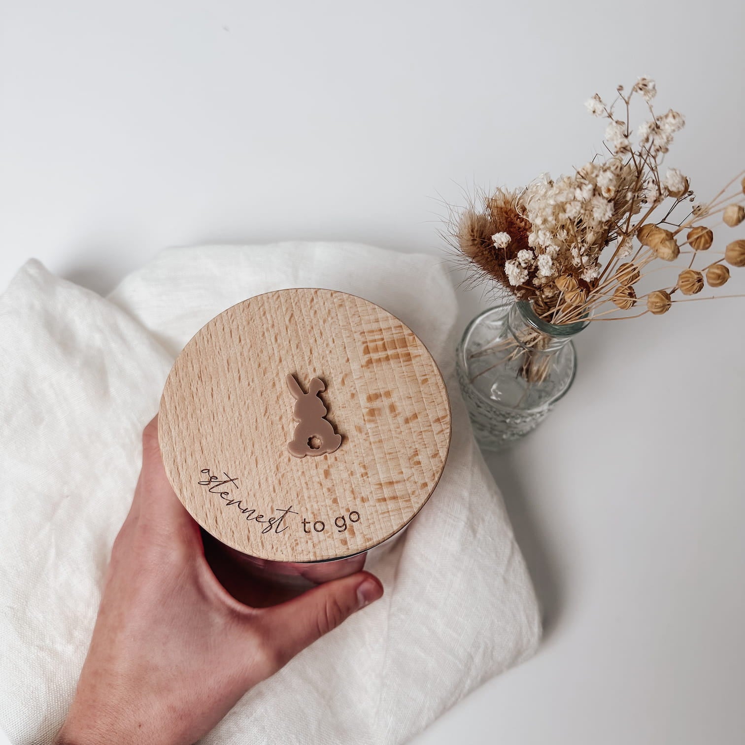 Personalisiertes Vorratsglas - Osternest to go