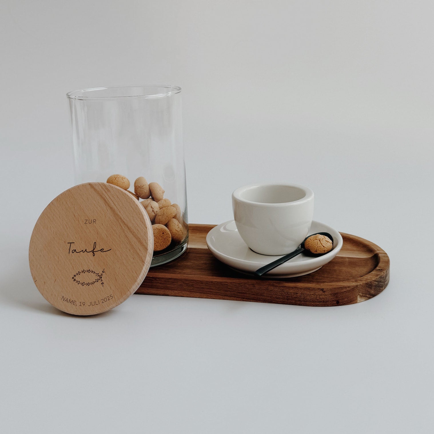 Personalisiertes Vorratsglas zur Taufe, Kommunion & Konfirmation