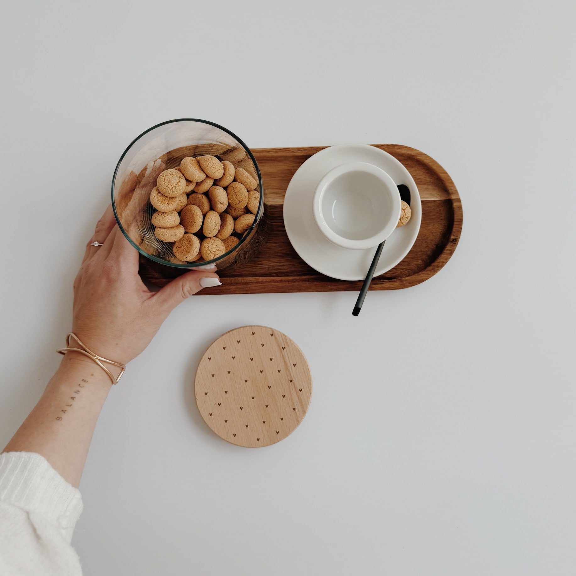 Personalisiertes Vorratsglas - Herzchen