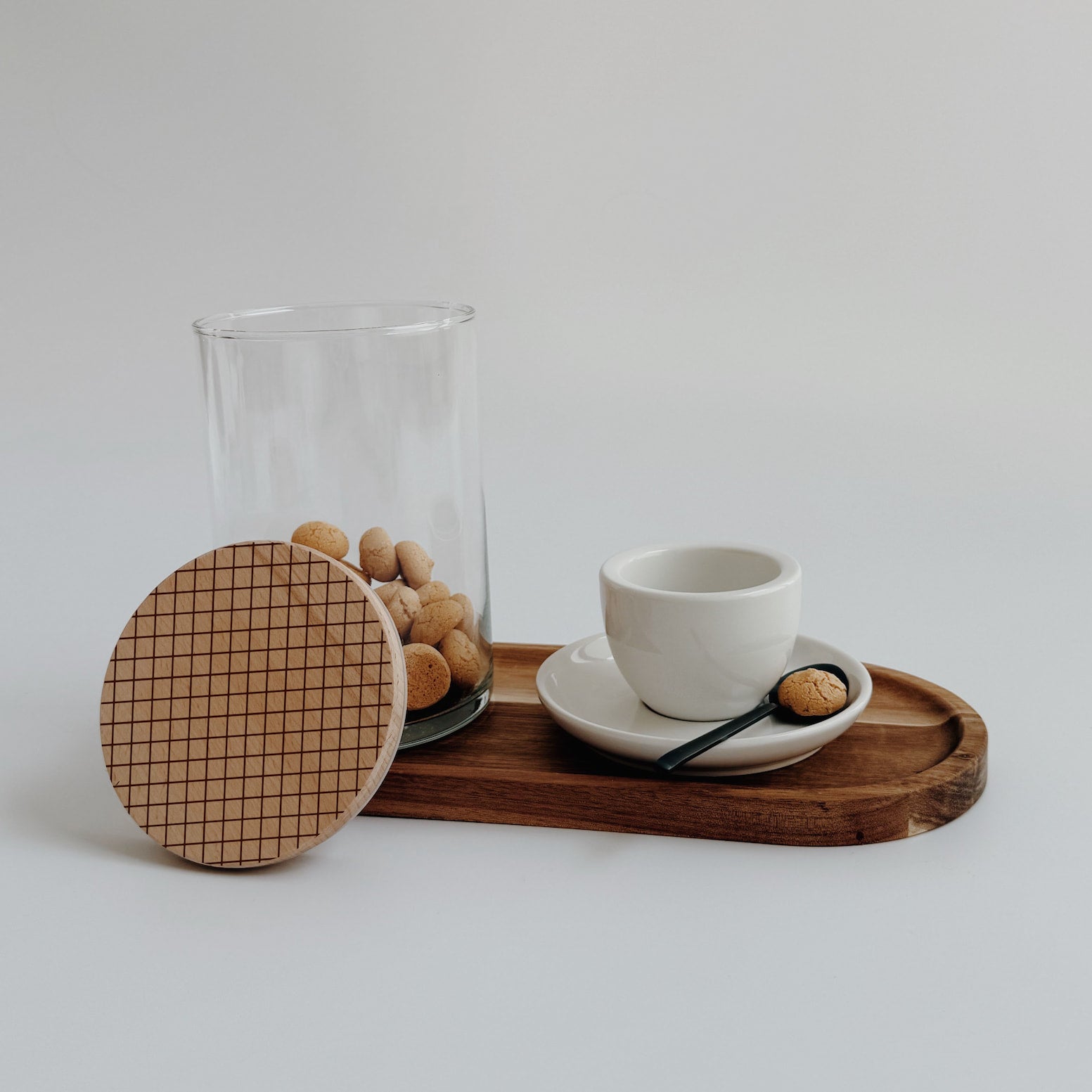 Personalisiertes Vorratsglas - Kariert & Leomuster