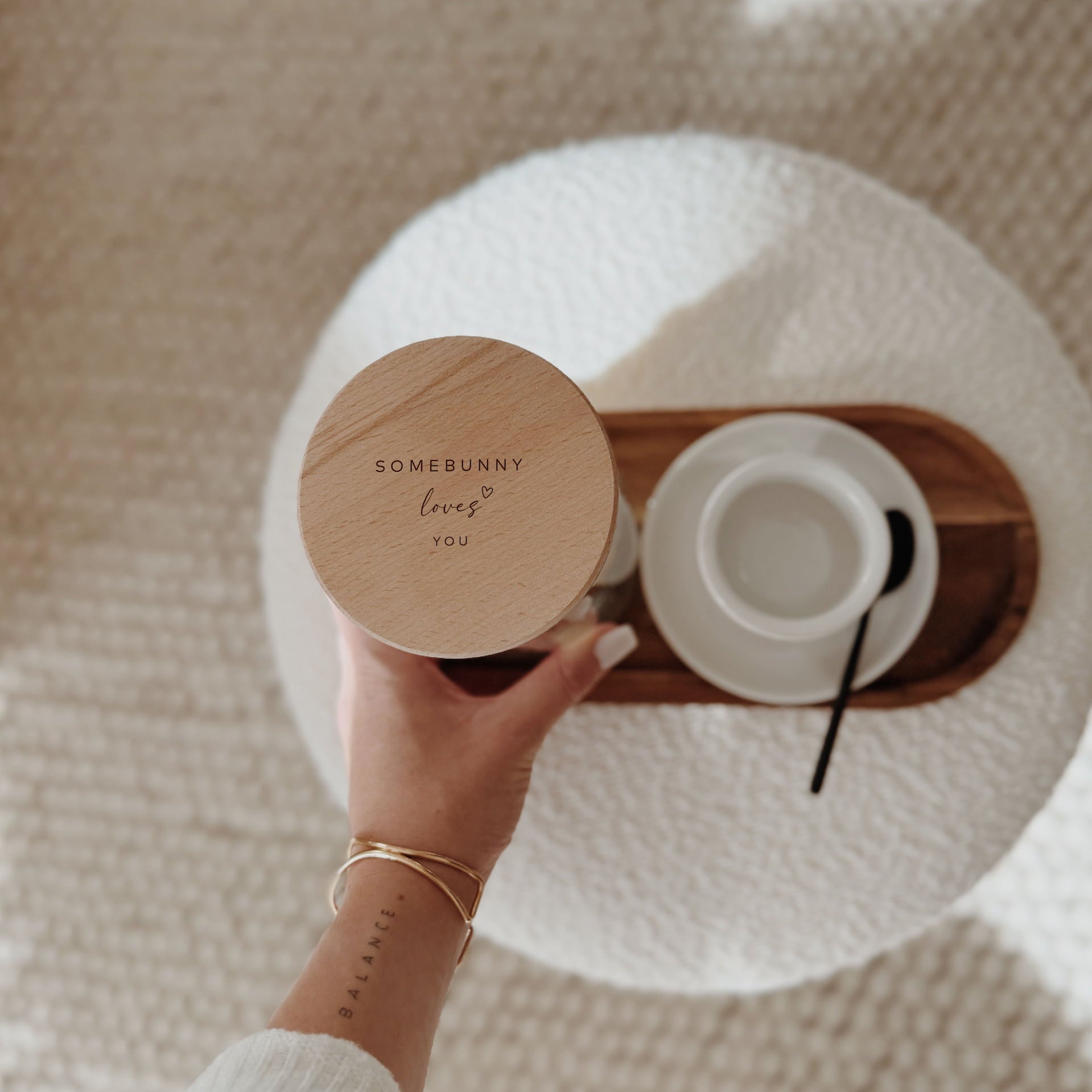 Personalisiertes Vorratsglas - Somebunny loves you