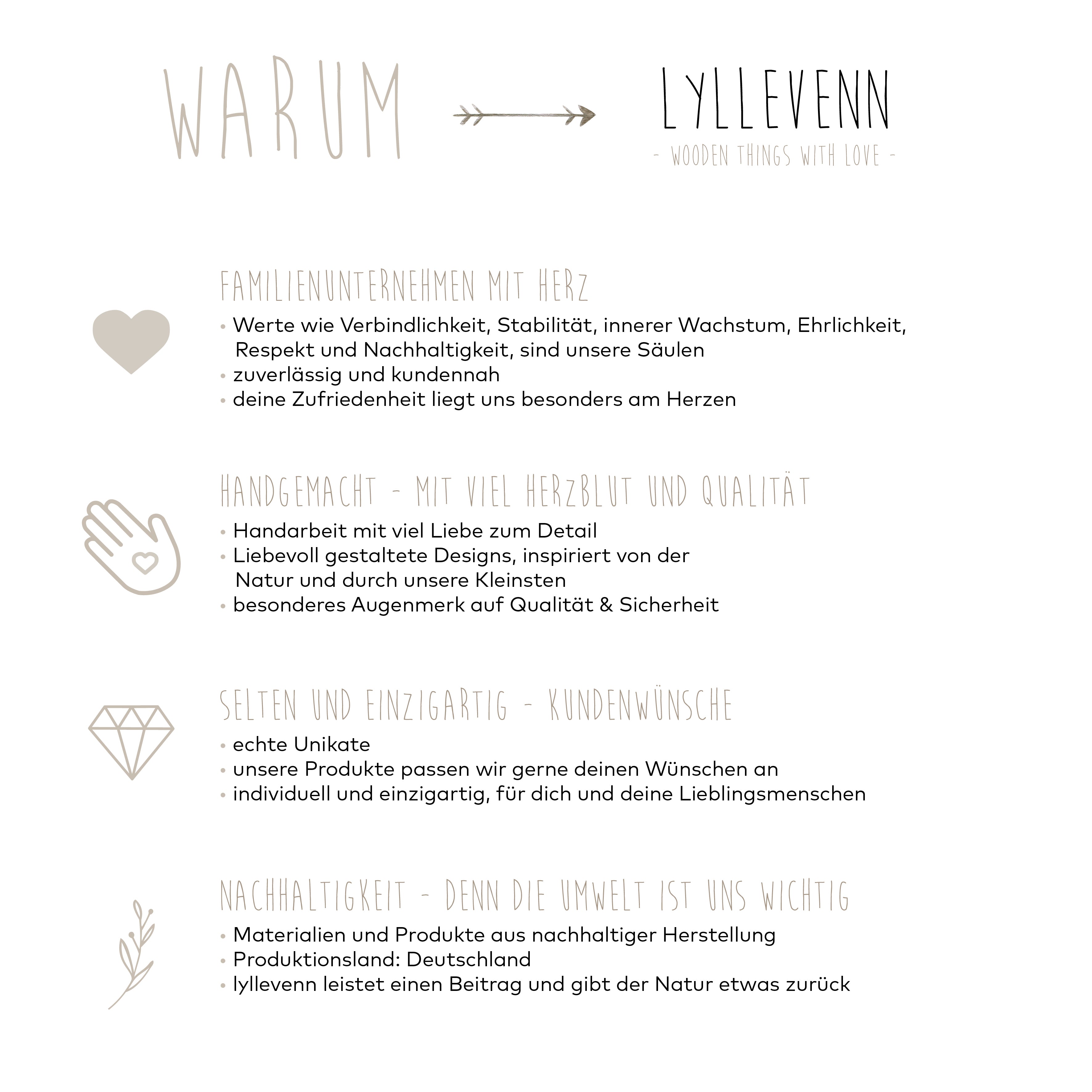 Postkartenständer aus Buche – 5 verschiedene Motive