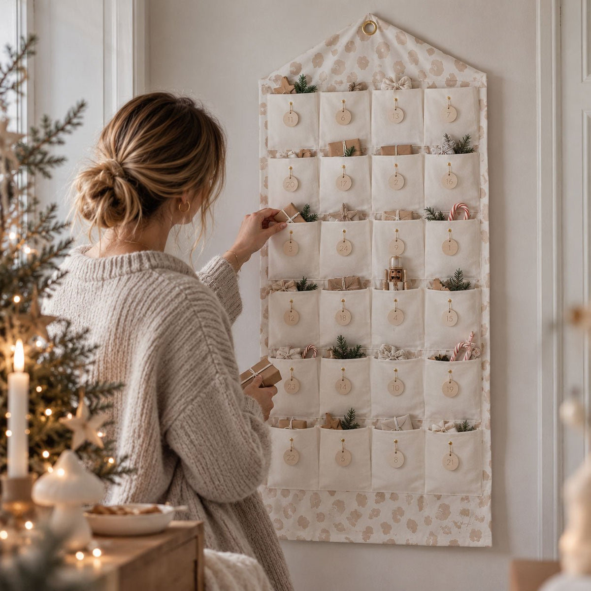 Adventskalender Taschen – Leopardprint - lyllevenn