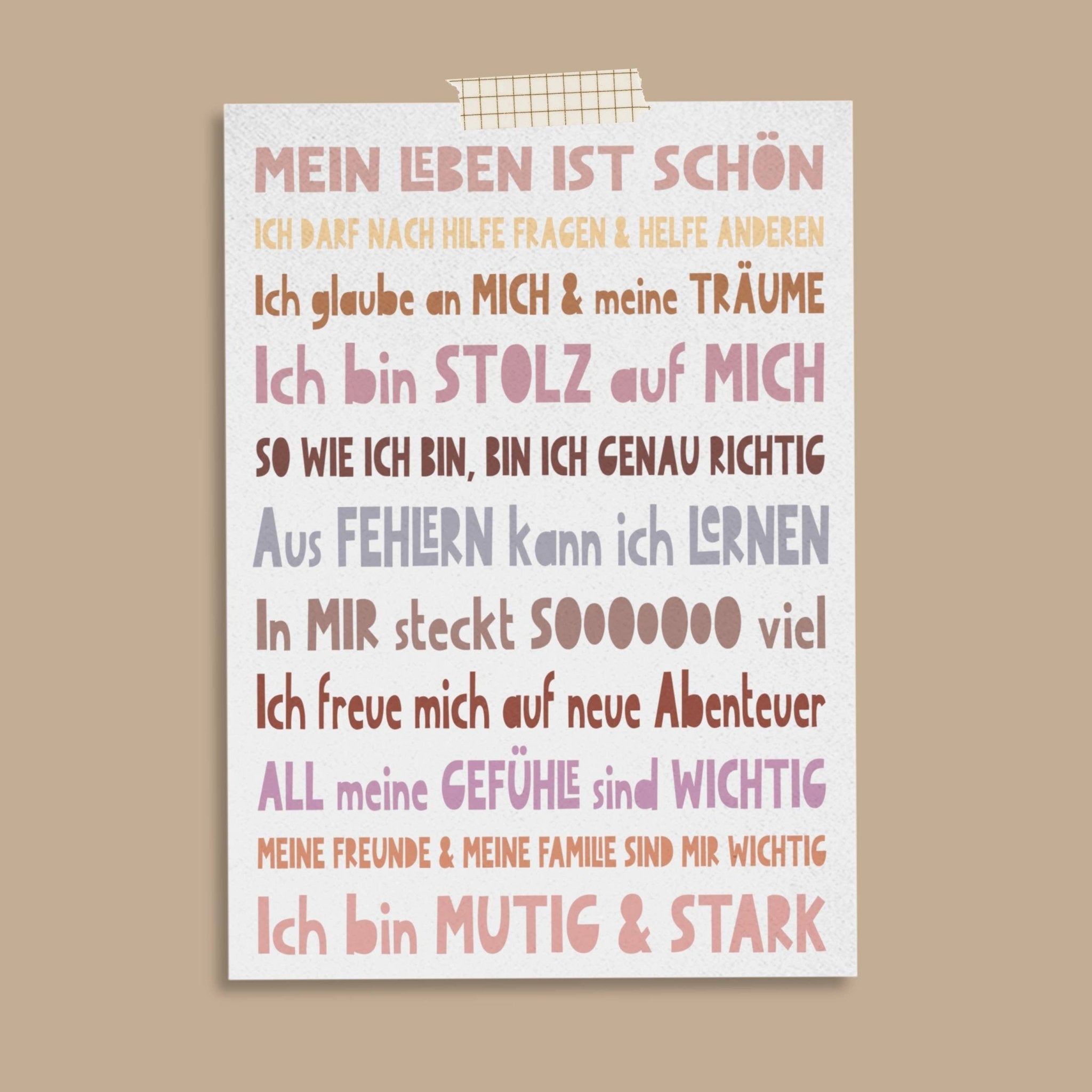 Affirmationskarte - Sweet Words - lyllevenn