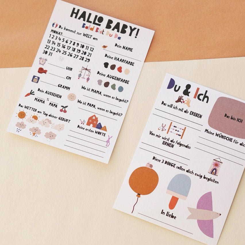 Babyparty Tippkarten – Vorhersagen & Wünsche fürs Baby - lyllevenn