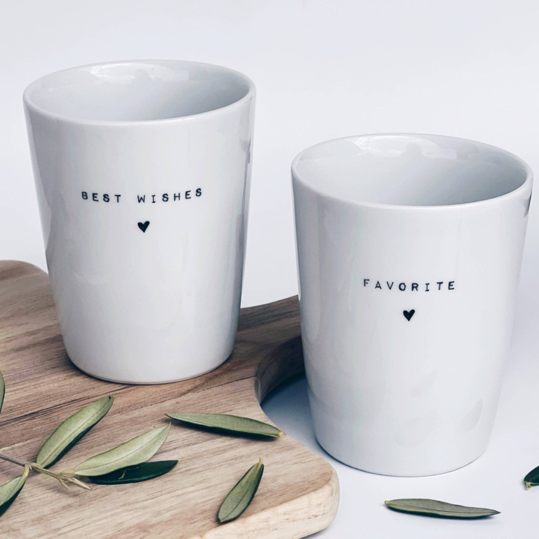 Becher Tasse Herz - Herzensmensch Geschenk - lyllevenn
