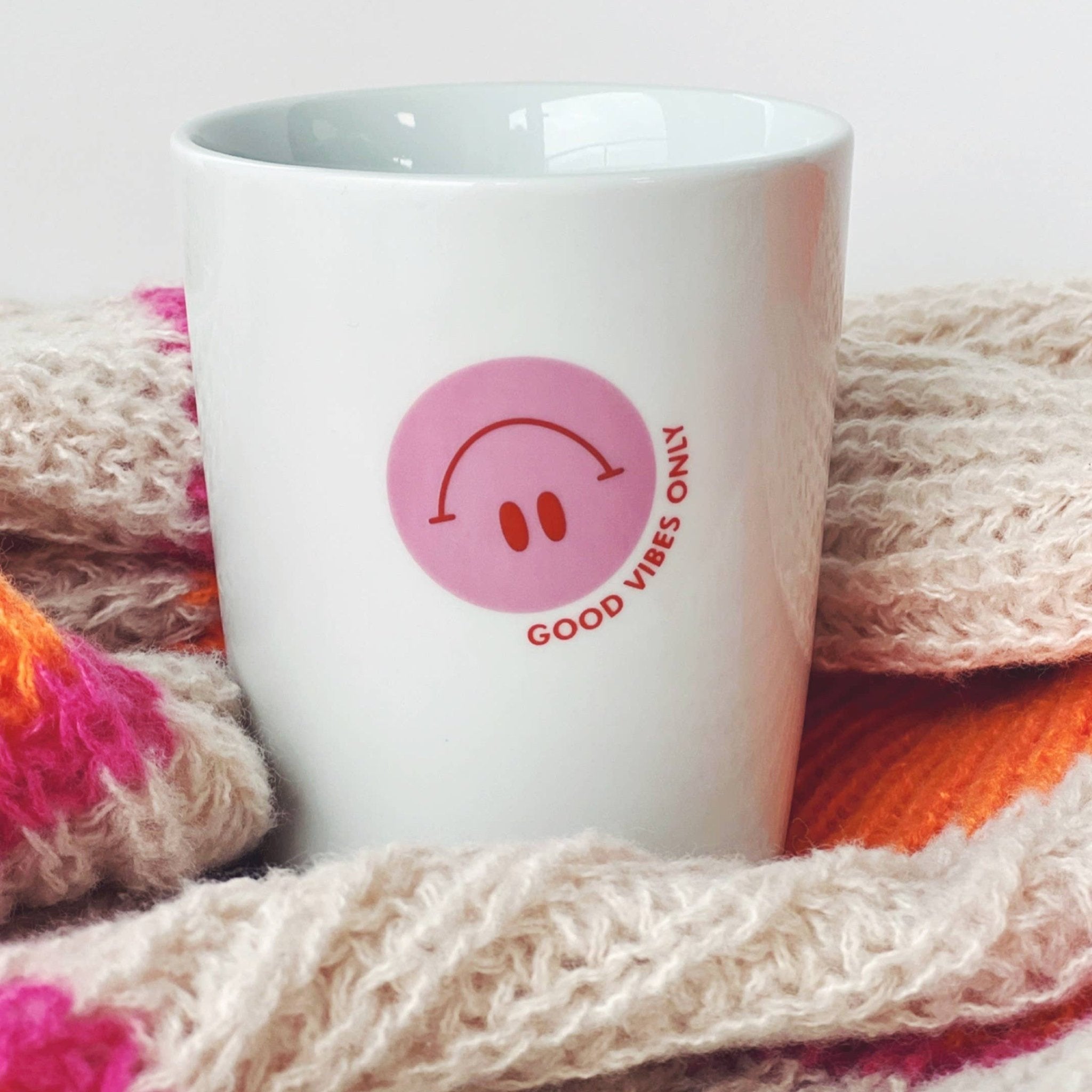 Becher Tasse Smiley - Bunt Smile Happy - lyllevenn