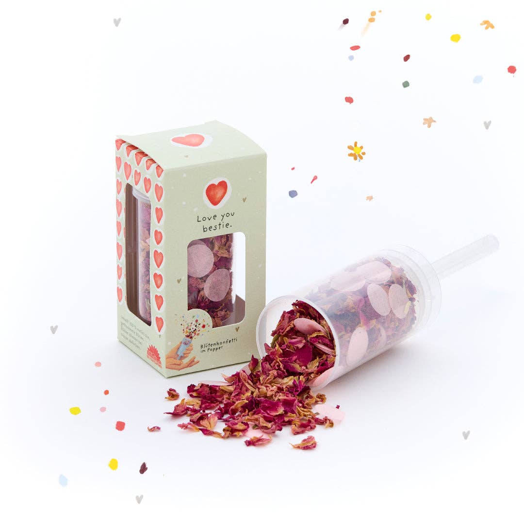 Blütenkonfetti Popper - Love You Bestie - lyllevenn
