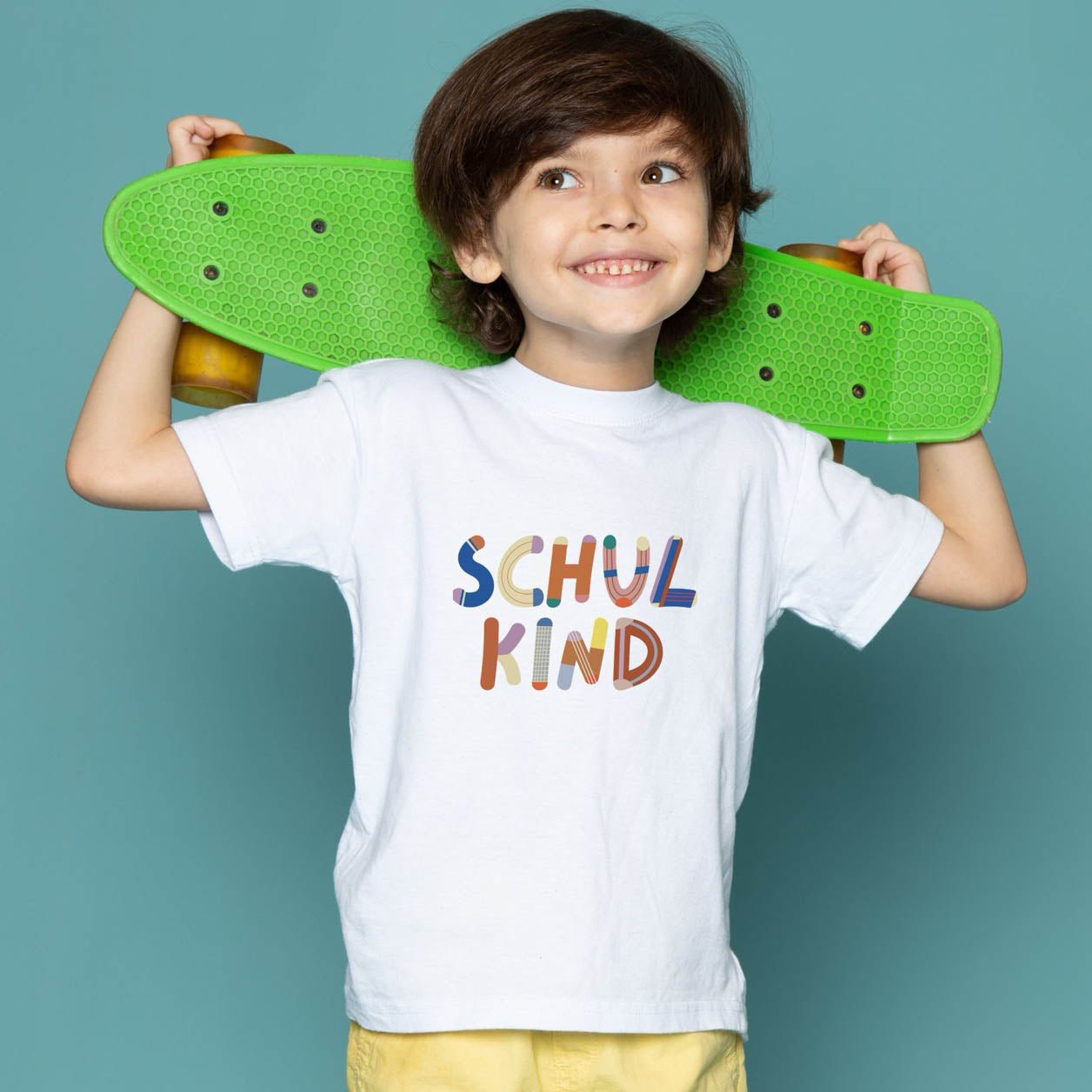 Bügelbild - "Schulkind" Buntes ABC - lyllevenn