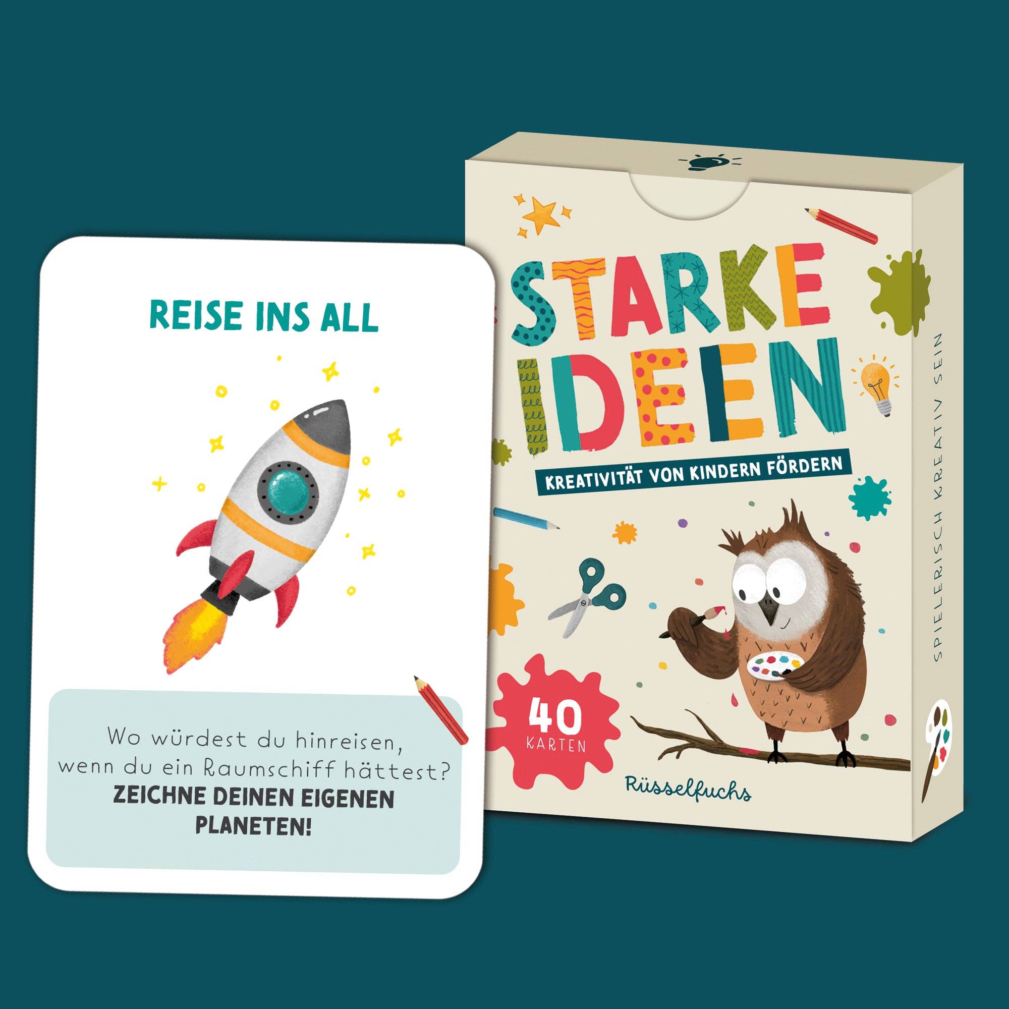 Kreativitätskarten für Kinder und starke Ideen
