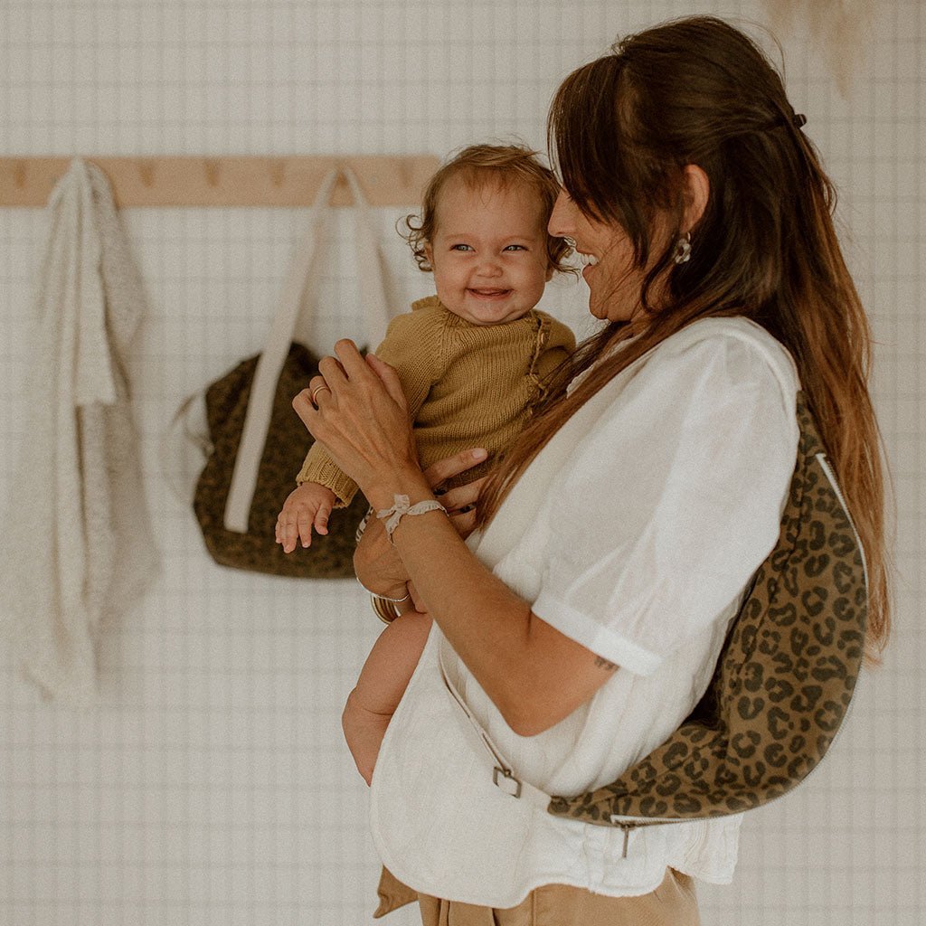 Crossbody bag Leopard -  Olive - lyllevenn