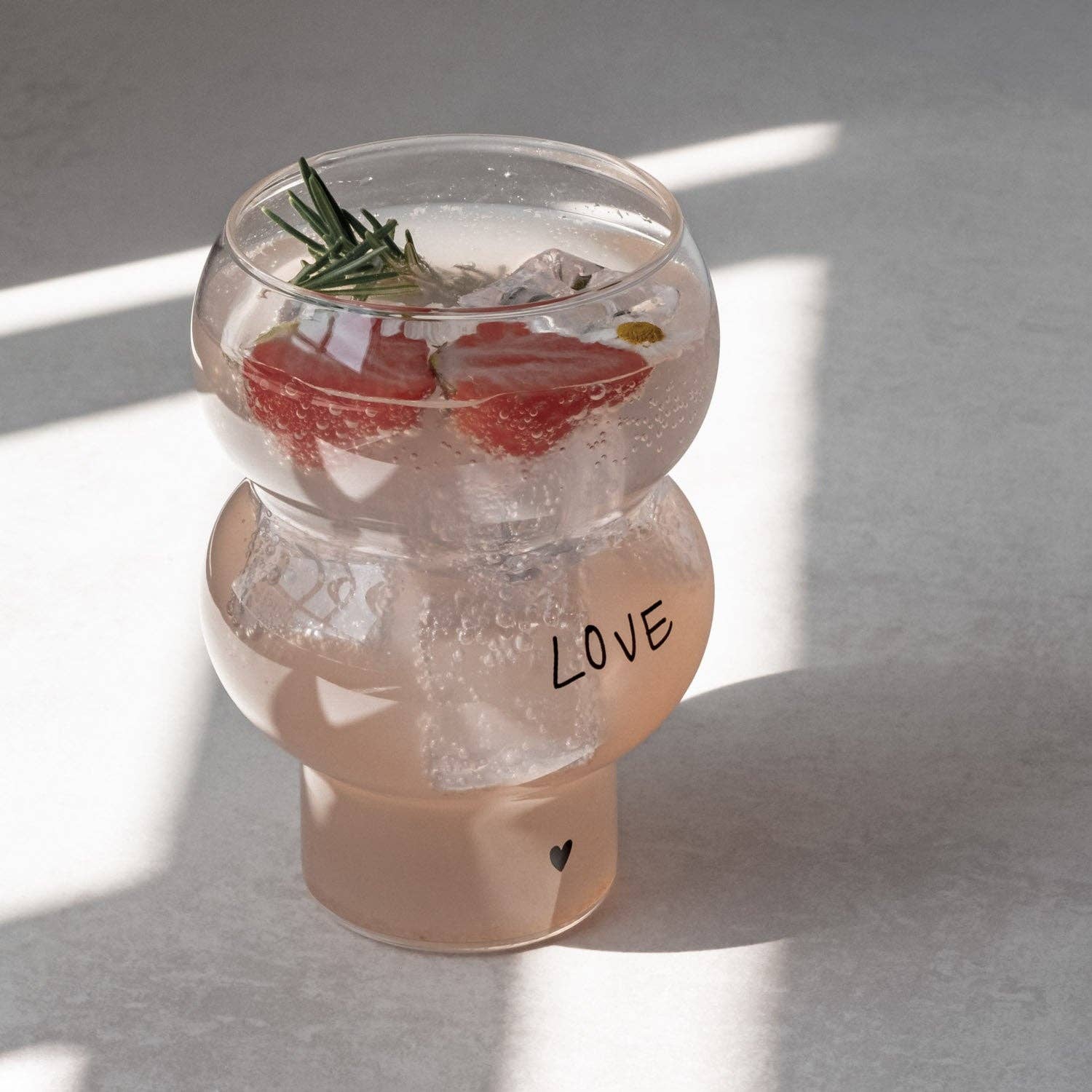 Double Bubble Glas 'Love' - lyllevenn