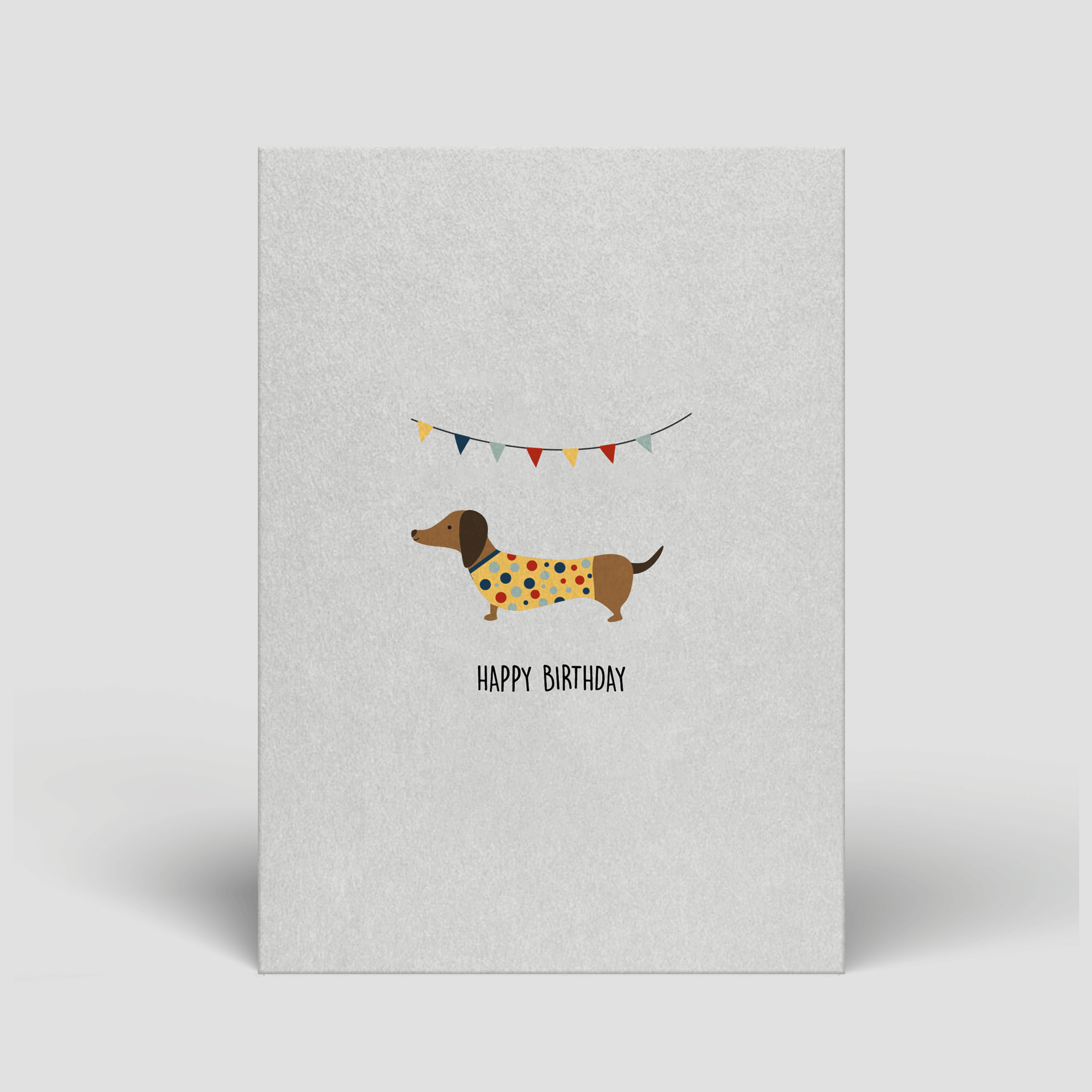 Geburtstagskarte „Happy Birthday Dackel“ – nachhaltig & charmant