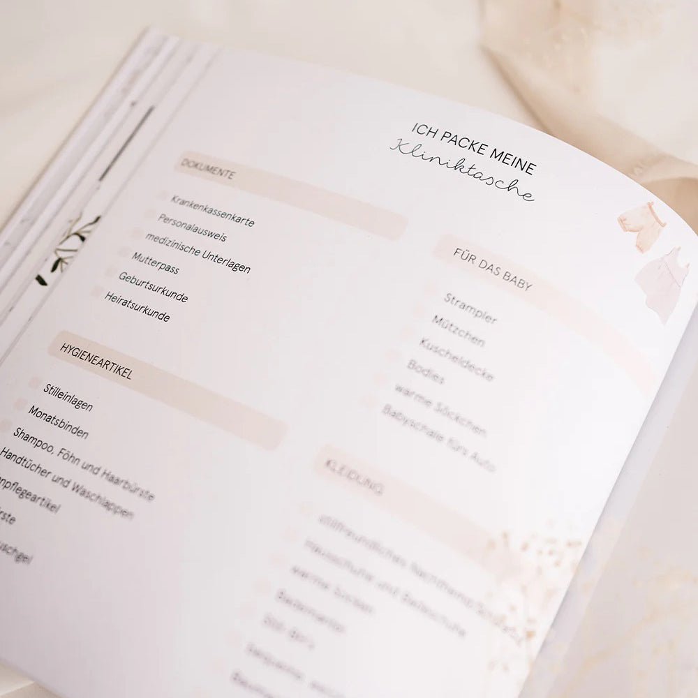 Erinnerungsbuch an meine Schwangerschaft - Meilensteine & Babybauch - lyllevenn