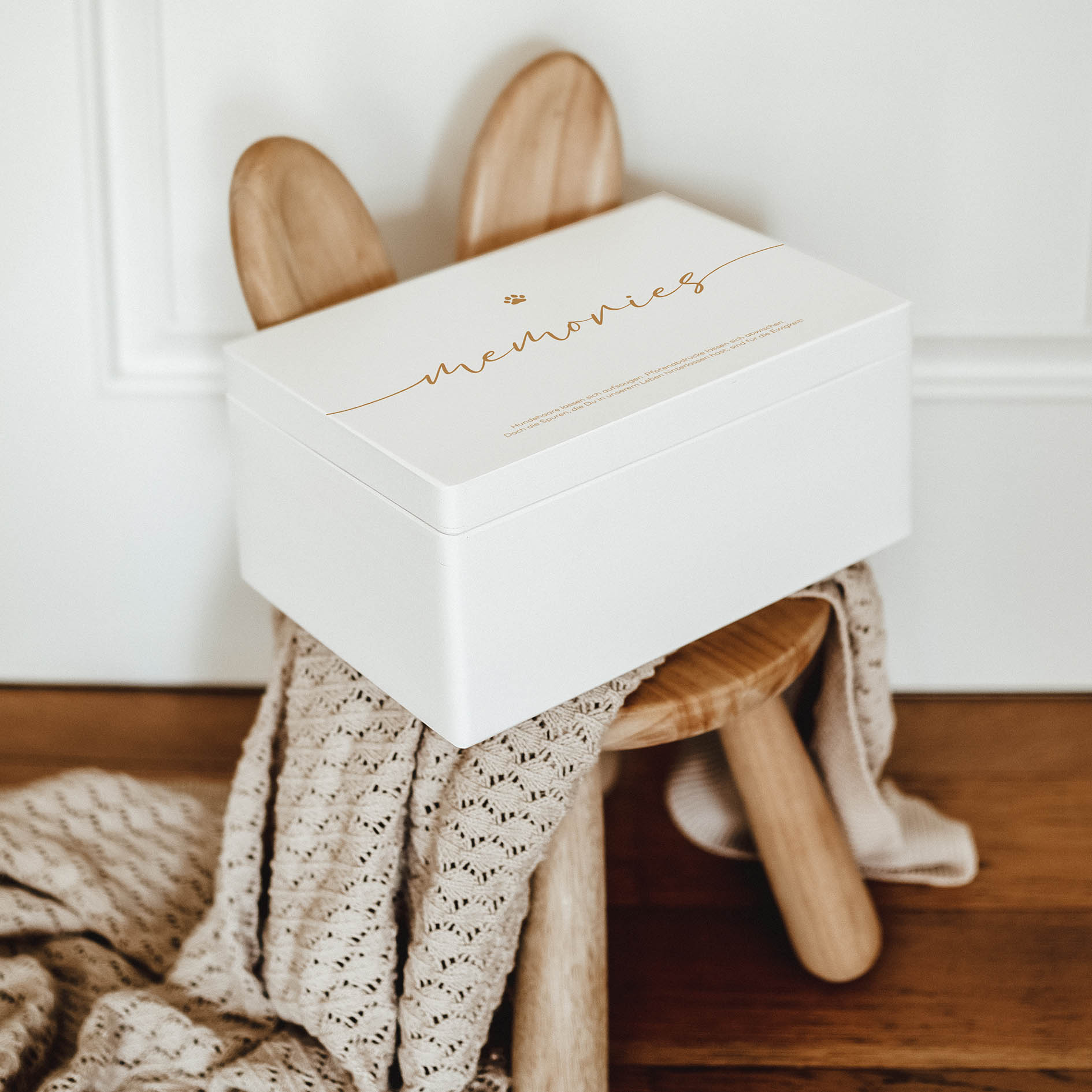 Erinnerungskiste Holz personalisiert - Memories - lyllevenn