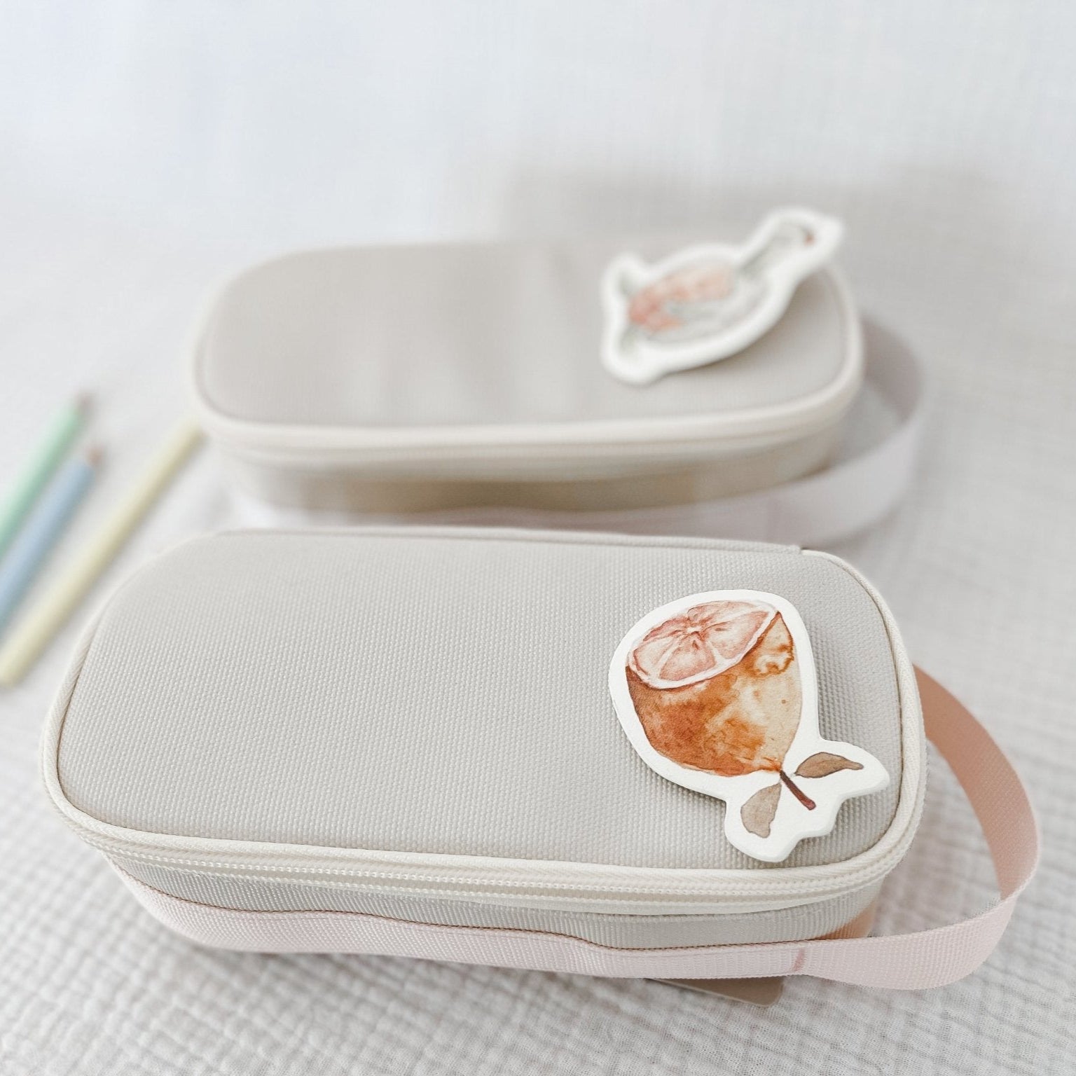 Etui, Federmäppchen – pastell pink - lyllevenn-store